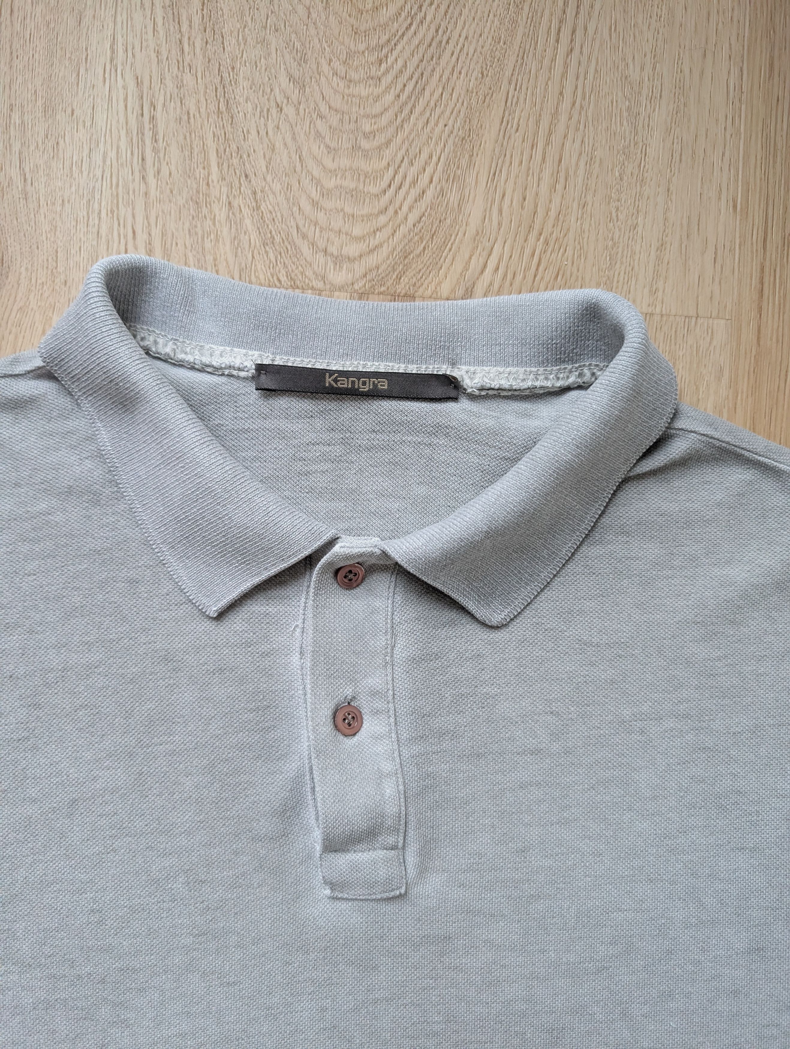 Kangra Men's Classic Grey Polo Luxury Shirt Italy