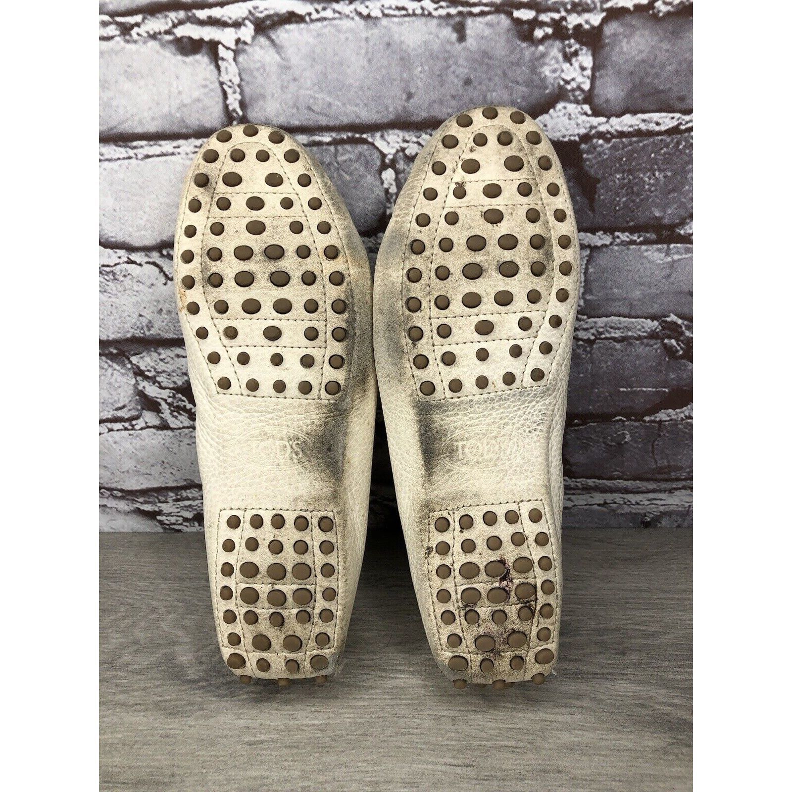 Tod's Tod’s Ivory Cream Leather Gommino Driving Moccasin Shoes Wom Size US 9.5 / IT 39.5 - 19 Thumbnail