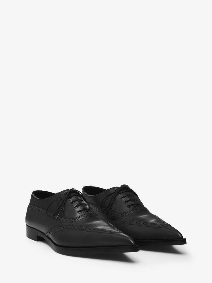 Alexander McQueen o1w1db10925 Birdee Brogue in Black Size US 7 / IT 37 - 2 Thumbnail