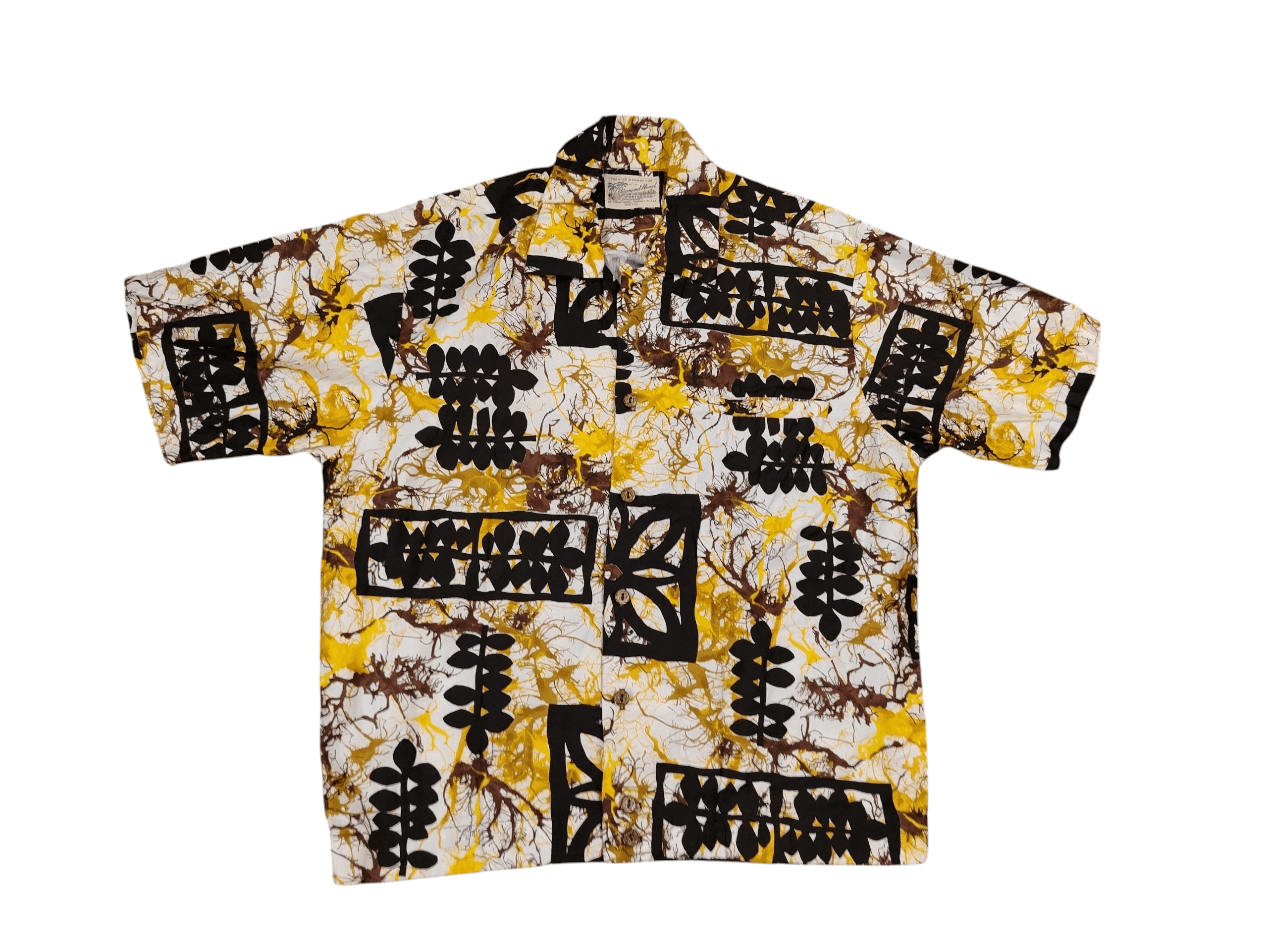 Diamond Head Vintage 70s Hawaiian cotton button up camp collar Size US M / EU 48-50 / 2 - 1 Thumbnail