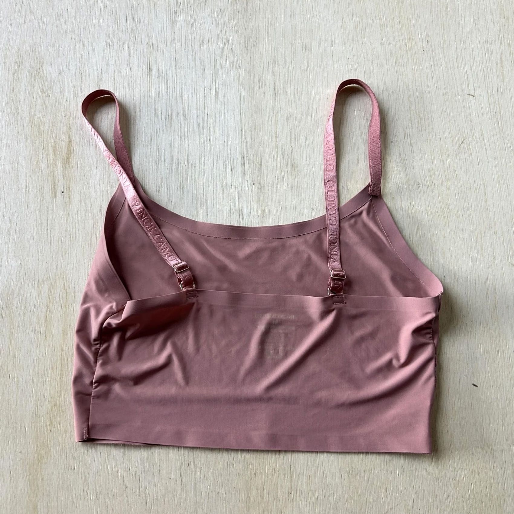 Vince Camuto Vince Camuto Bralette Womens Medium Pink Microfiber Wireless Adjustable Straps Size ONE SIZE - 3 Thumbnail