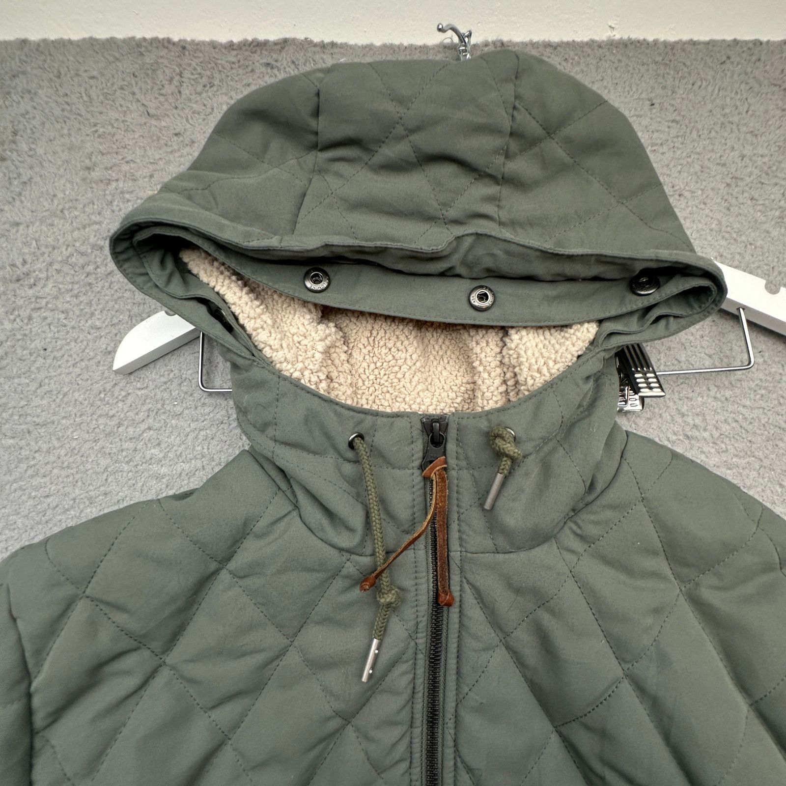 Eddie Bauer Eddie Bauer Quilted Fleece Lined Jacket Womens Large Hooded Size L / US 10 / IT 46 - 7 Thumbnail