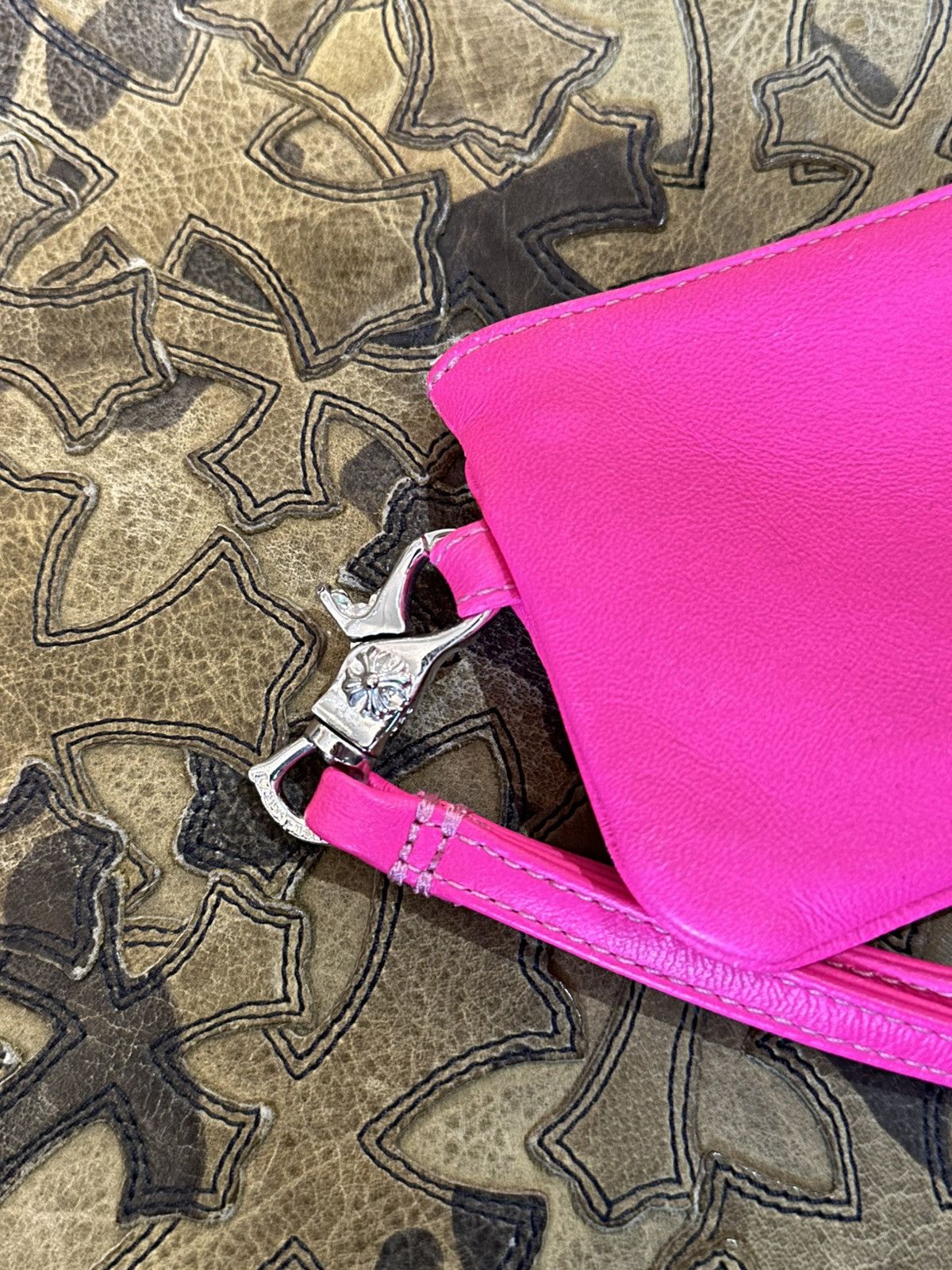 Chrome Hearts CHROME HEARTS PINK SINGLE PATCH WALLET Size ONE SIZE - 2 Thumbnail