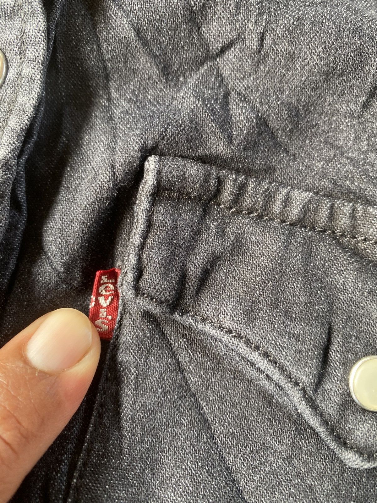 Levi's Levis size S snap button ling sleeve Size US S / EU 44-46 / 1 - 6 Thumbnail