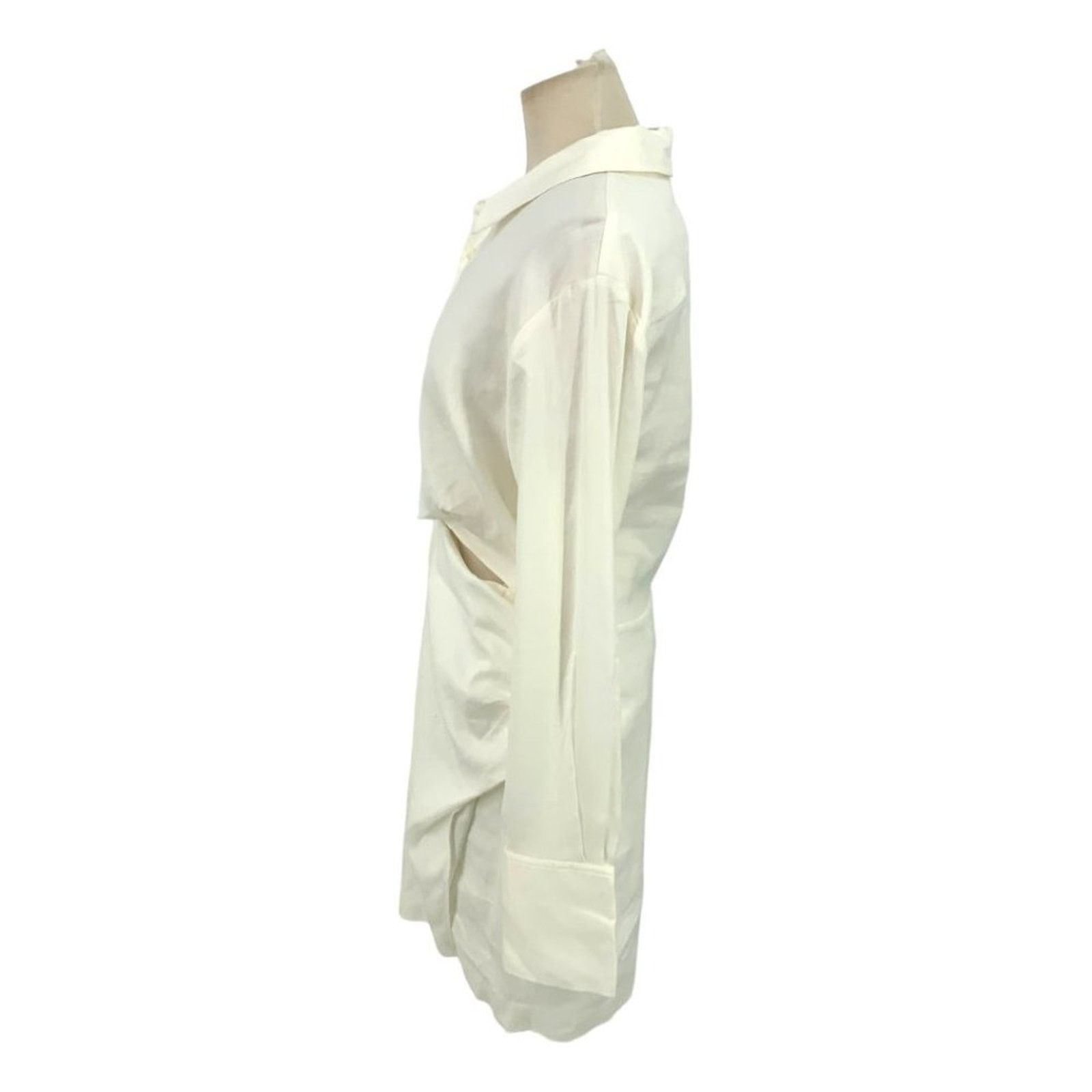 Frame Frame Twist Long Sleeve Shirtdress Size Large NWOT $478 MSRP Size L / US 10 / IT 46 - 5 Thumbnail
