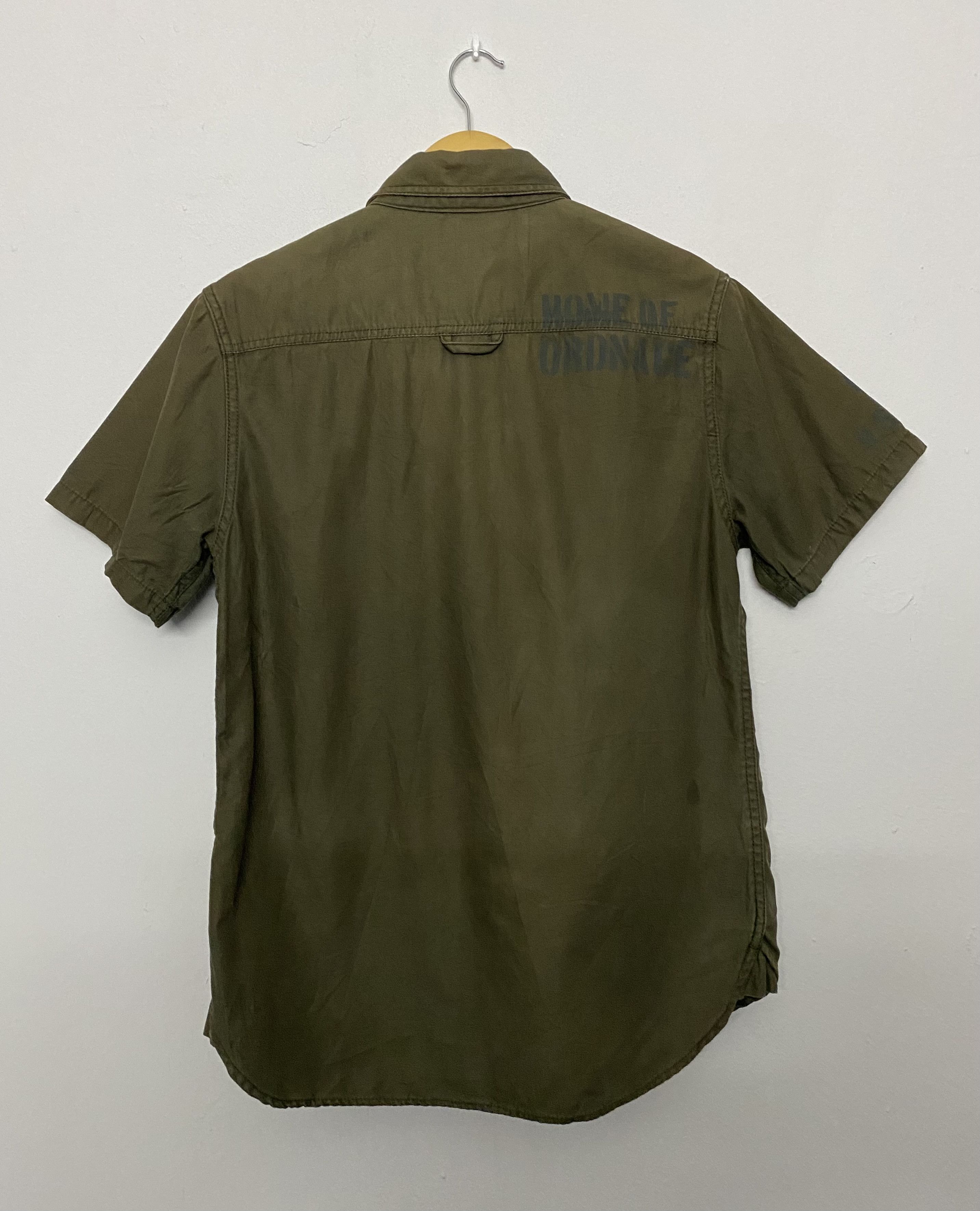 Other Houston Army Green Utility Shirt U.S. ARMY Patch Workwear Size US S / EU 44-46 / 1 - 3 Thumbnail
