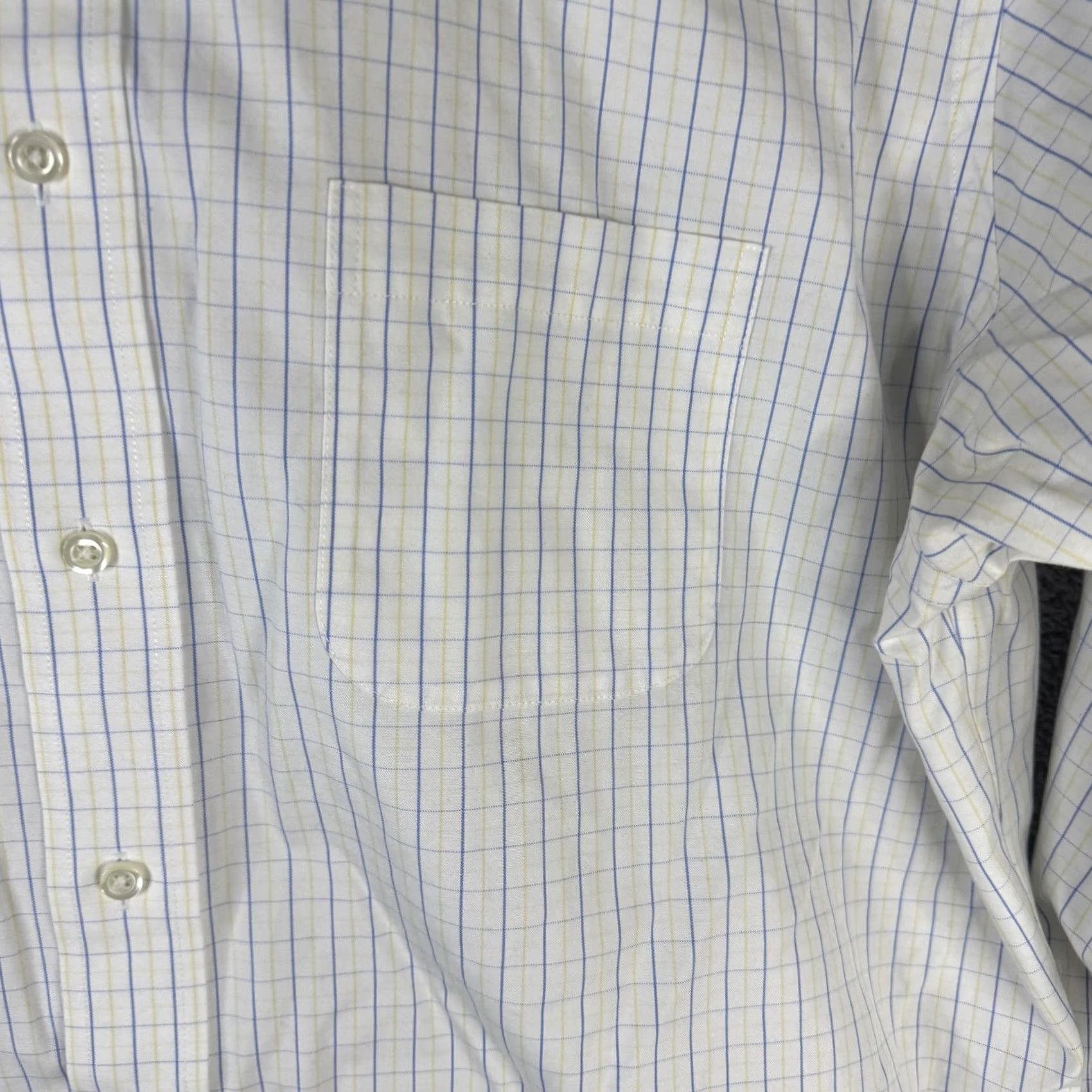 Brooks Brothers Brooks Brothers Shirt Mens 17.5 36 White Check Regent Non-Iron Supima Cotton Dress Shirt Mens 17.5 Neck 36 Sleeve Size US XXL / EU 58 / 5 - 6 Thumbnail