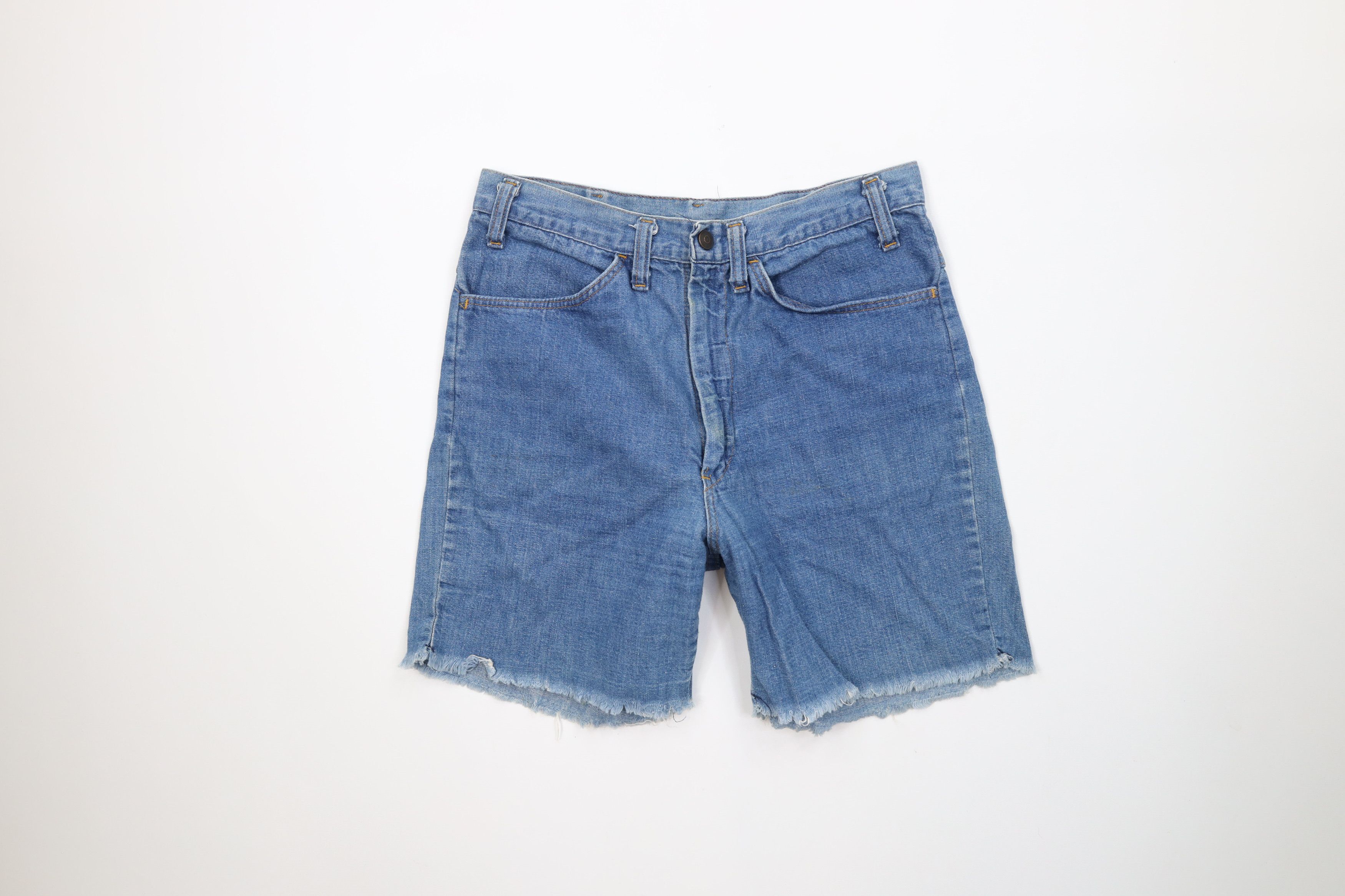 Vintage Vintage 60s 70s Streetwear Denim Jean Short Shorts USA Size US 30 / EU 46 - 1 Thumbnail