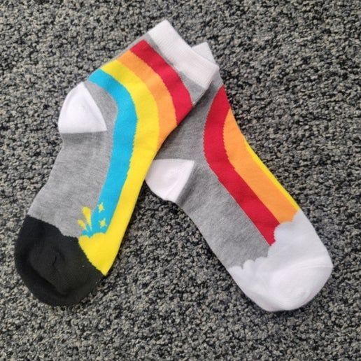 Other Colorful Rainbow Ankle Socks For Adults Size ONE SIZE - 1 Preview