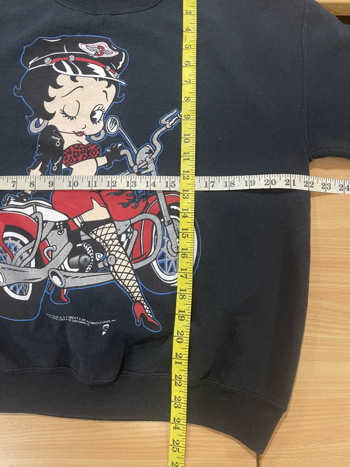 Vintage Vintage 90's Betty Boop Motorcycle Crewneck Sweatshirt Size US M / EU 48-50 / 2 - 13 Thumbnail