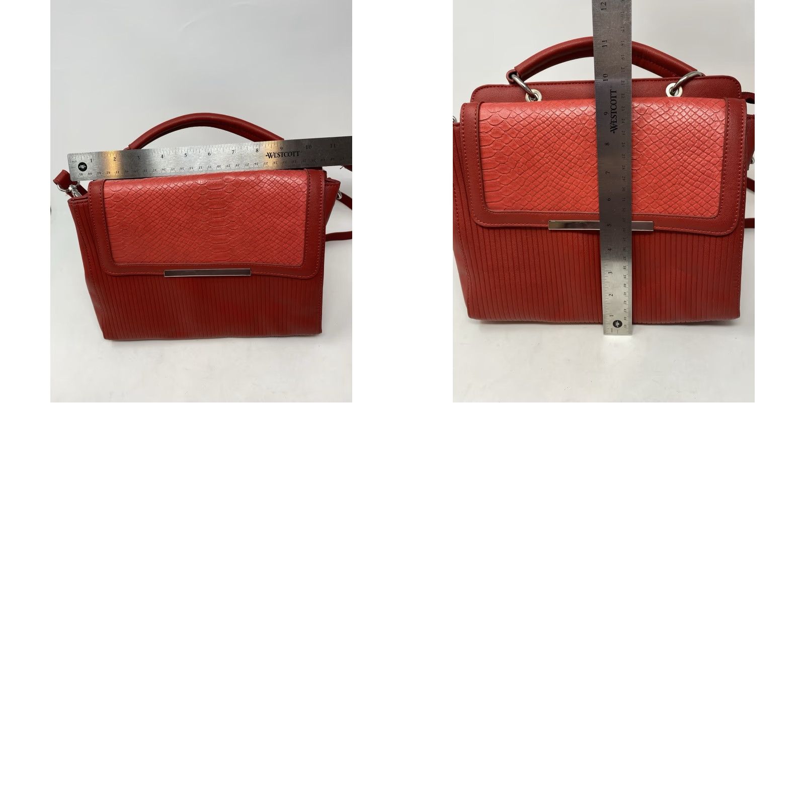 Vintage Karla Hanson Crossbody Bag Red Snake Print Faux Leather Pockets Crossbody Strap Card Holder Vintage No Size M / US 6-8 / IT 42-44 - 10 Thumbnail
