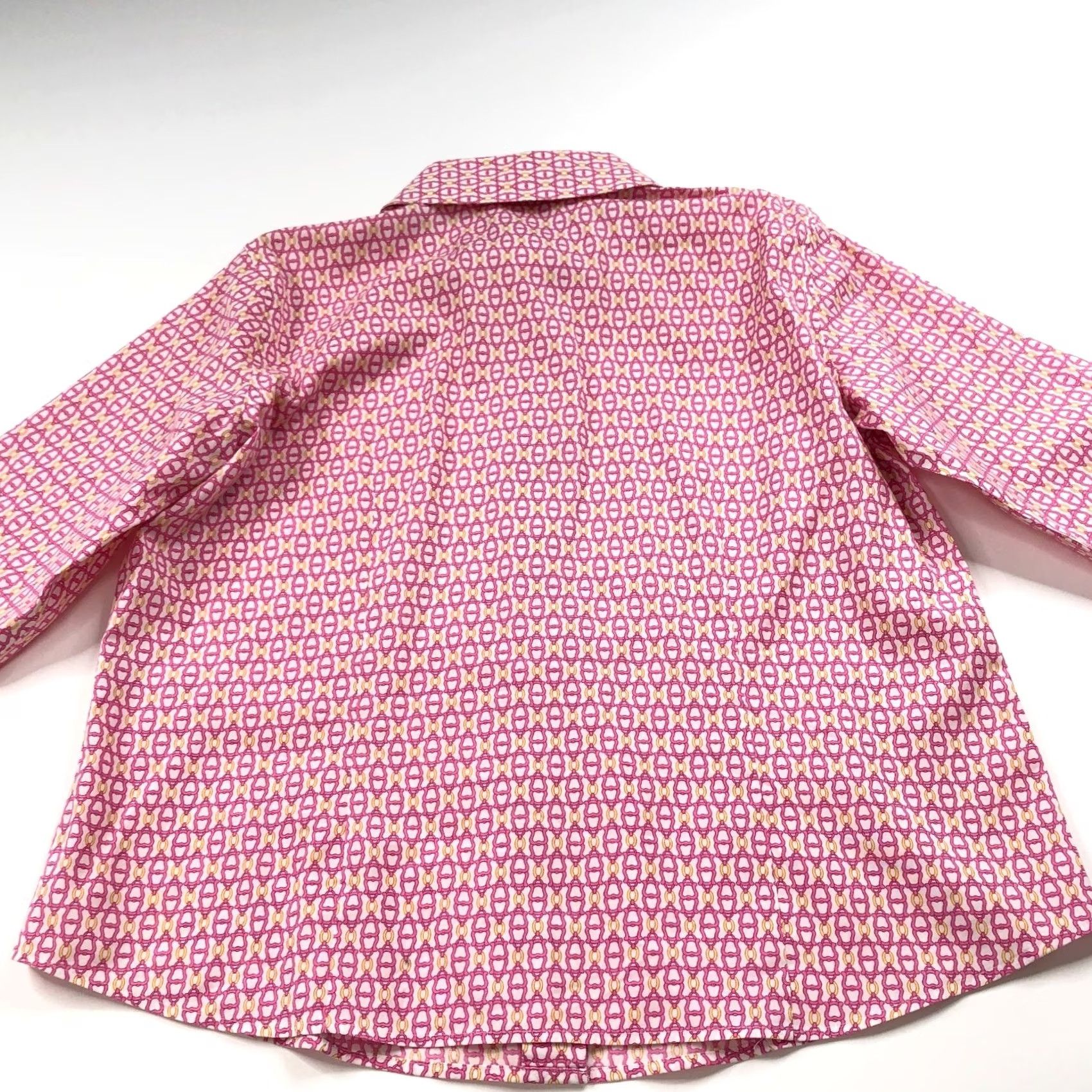 Talbots Talbots Petite 10 Shirt Pink Long Sleeve Button-Up VTG Chain Link Casual Womens 10P MINT Size L / US 10 / IT 46 - 7 Thumbnail