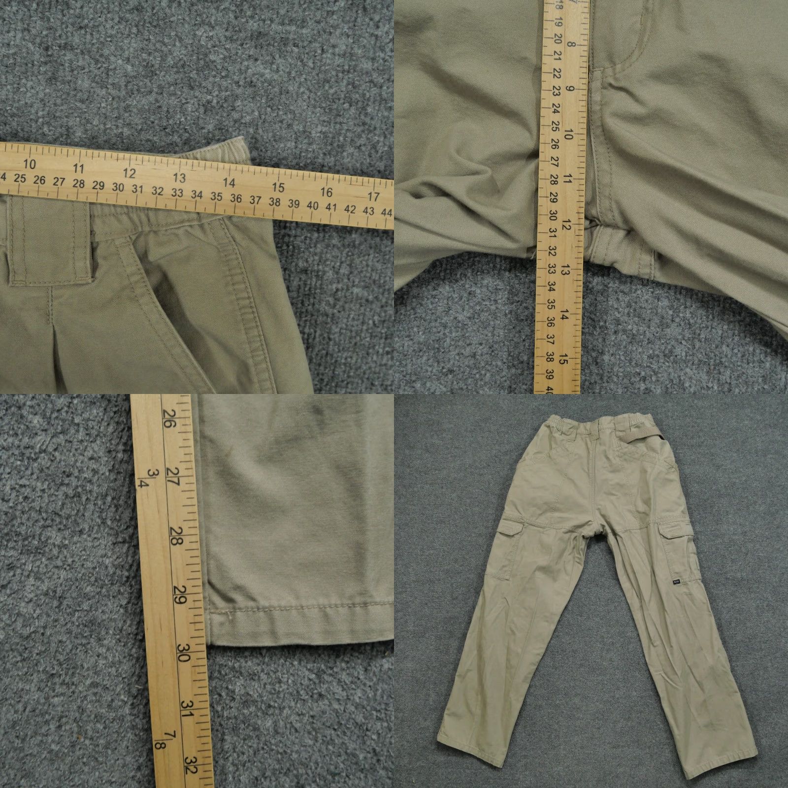 Vintage 5.11 Tactical Pants Mens 30x30 Tan Khaki Cargo Pockets Double Knee Casual Size US 28 / EU 44 - 8 Thumbnail