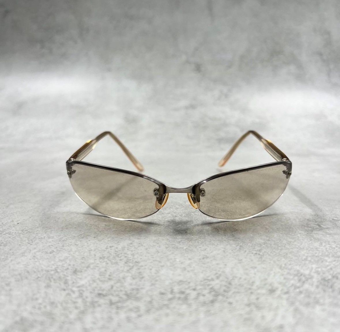 Prada 00s PRADA Sunglasses Half rim Sport Metal Frame Shield Wrap Size ONE SIZE - 1 Thumbnail