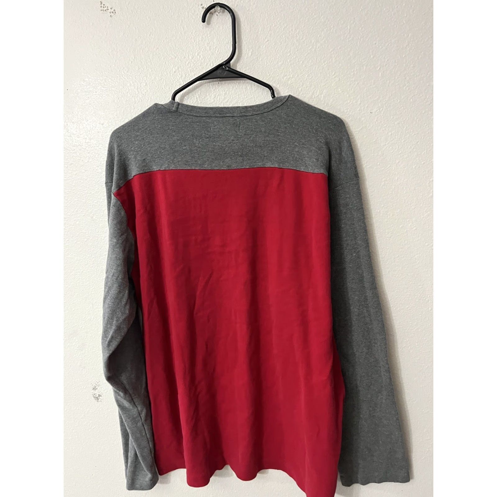 Vintage Structure Sweatshirt Mens XL Red Cotton Fleece Crewneck Pullover All Seasons Classic American Size US XL / EU 56 / 4 - 2 Thumbnail