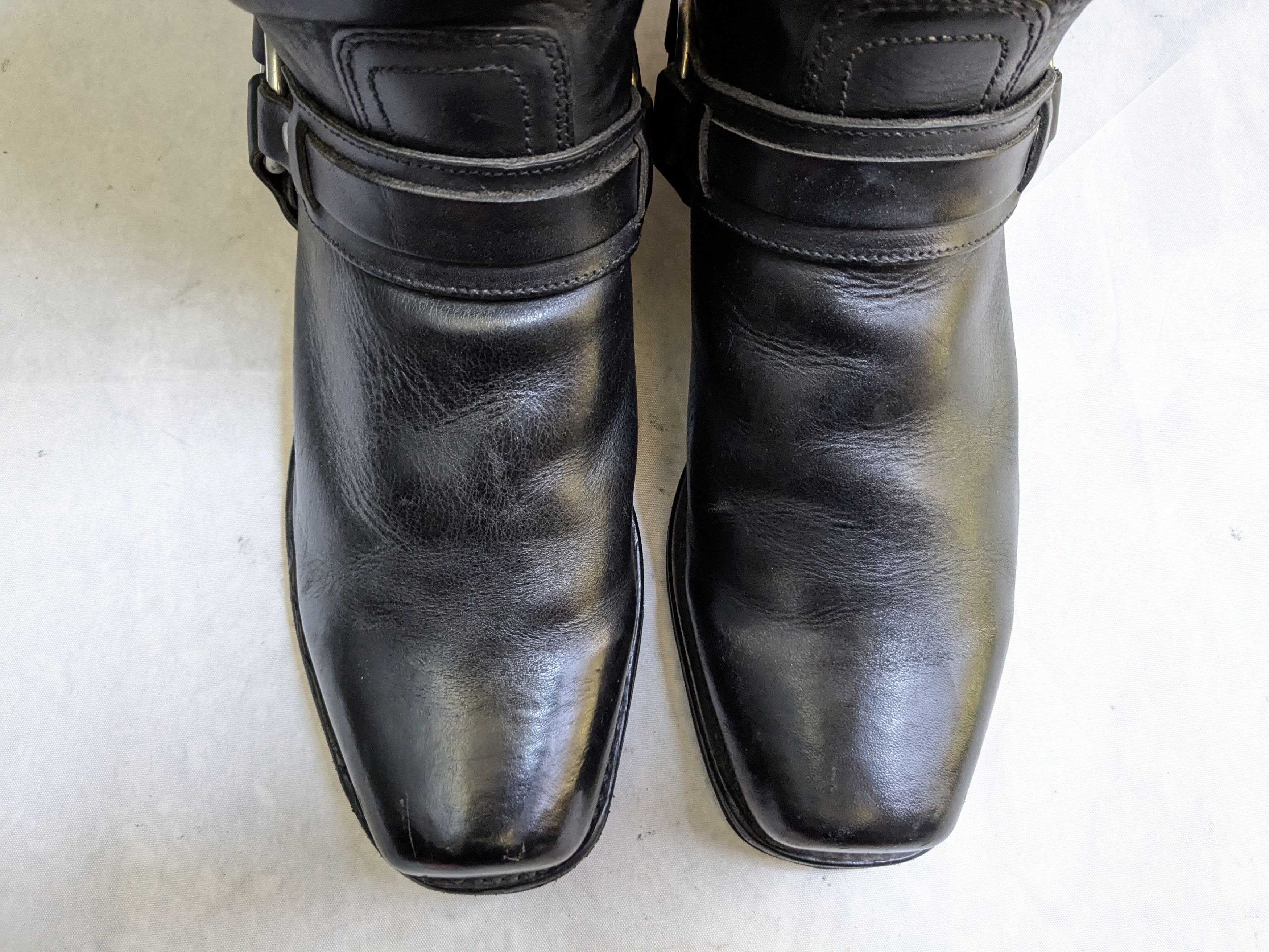 Frye Frye Harness Black Leather 10.5 M Leather Belted Size US 10.5 / EU 43-44 - 2 Thumbnail
