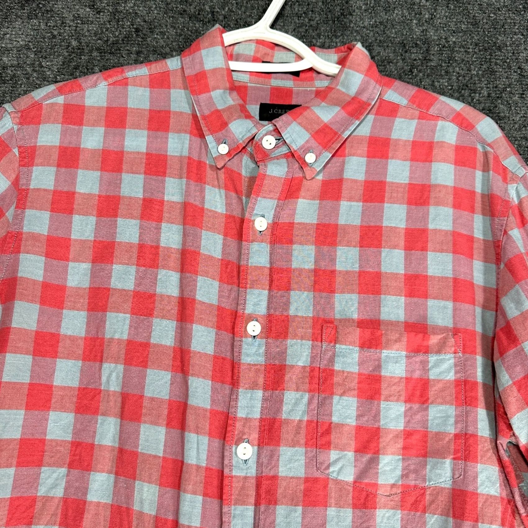 J.Crew J.CREW Shirt Slim Fit Button-Down Multicolor Check Linen Cotton Pocket Long Sleeve Mens M Size US M / EU 48-50 / 2 - 5 Thumbnail