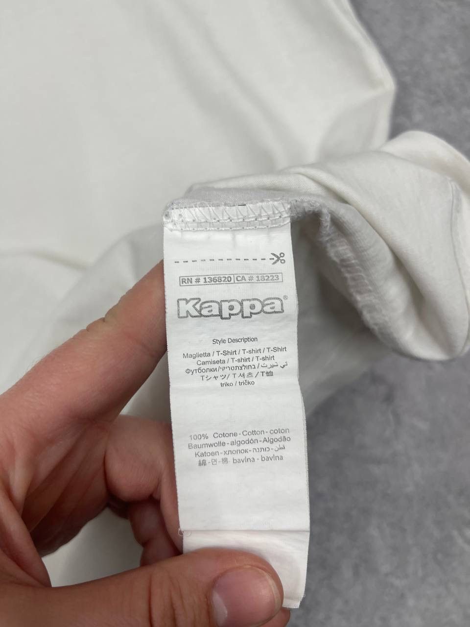 Kappa Kappa Men Cotton T-Shirt White Size M Size US M / EU 48-50 / 2 - 5 Thumbnail