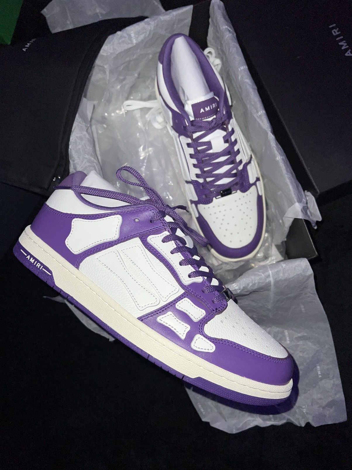 Amiri Amiri Skel Low-Top “Purple” BNWT Size US 11 / EU 44 - 4 Thumbnail
