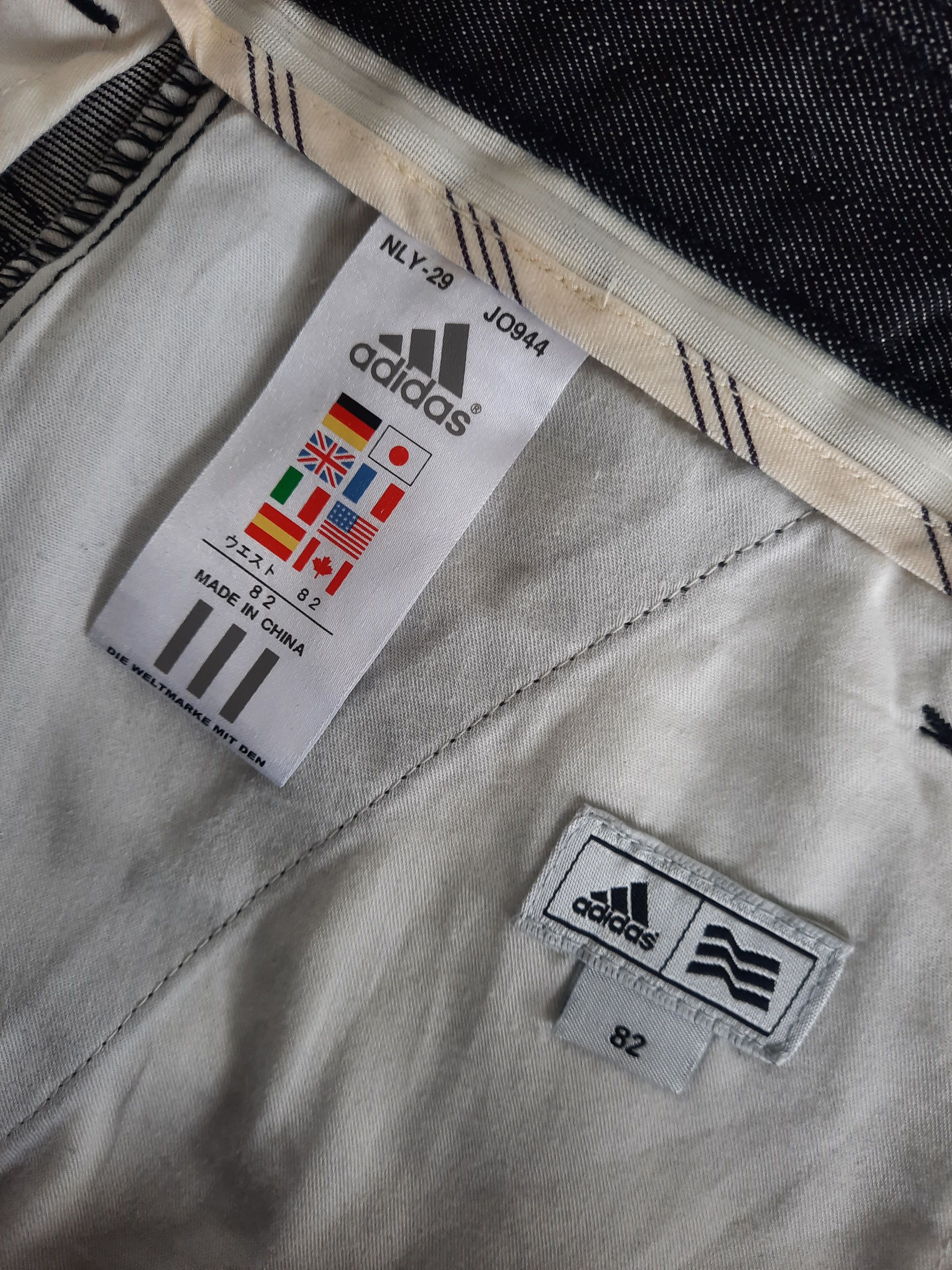 Adidas 💥 Vintage adidas flag six pocket black denim pants Size US 32 / EU 48 - 6 Thumbnail