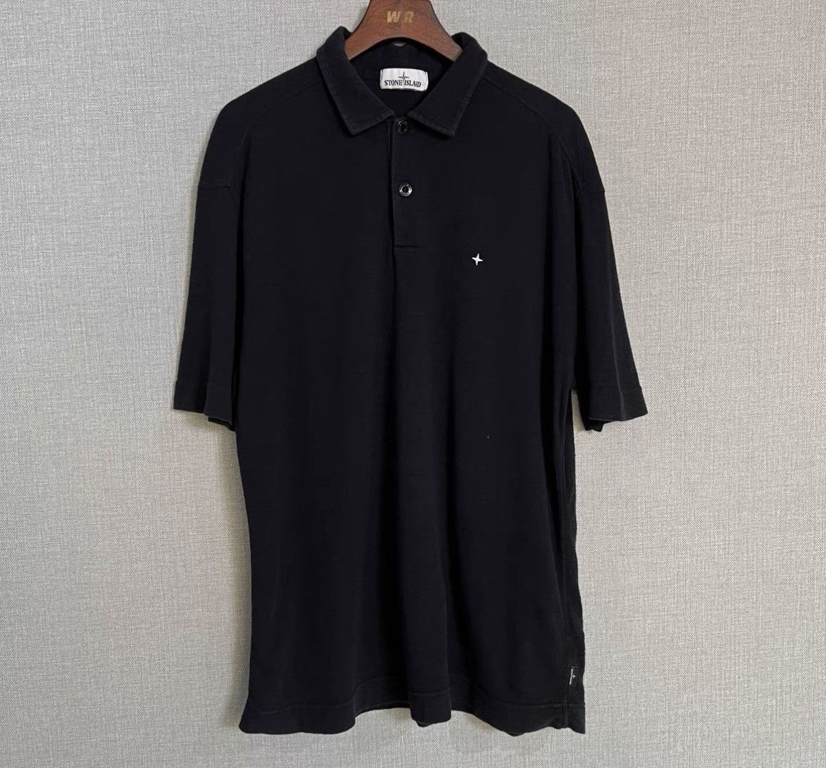 Stone Island Stone Island Black Embroidered Block Small Logo Polo Shirt Size US XL / EU 56 / 4 - 1 Thumbnail