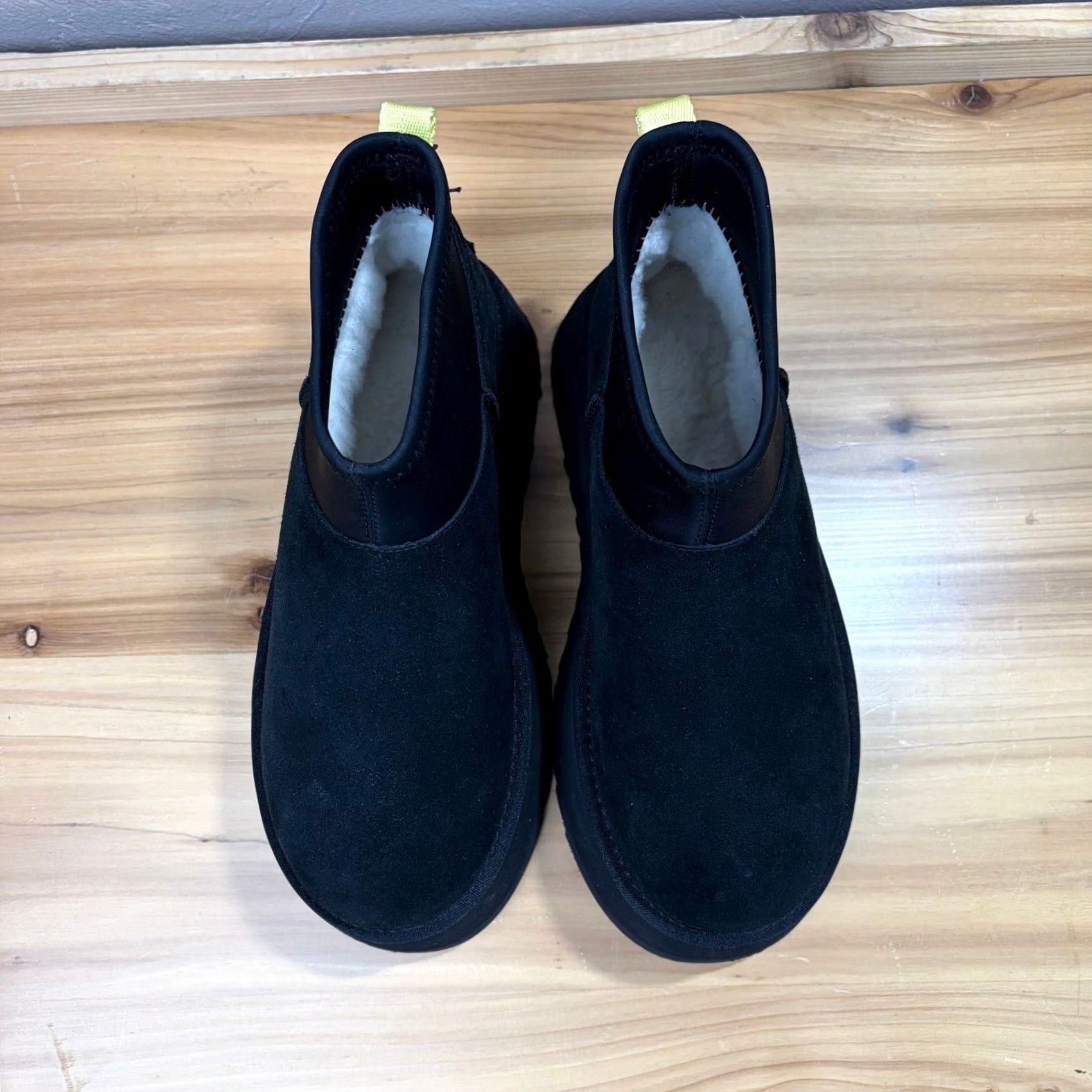 Ugg UGG Classic Ultra Mini Platform Boots Black Suede Neoprene Ankle Wool Lined 2in Platform Womens 7 US 38 UK 5 Size US 8 / IT 38 - 3 Thumbnail