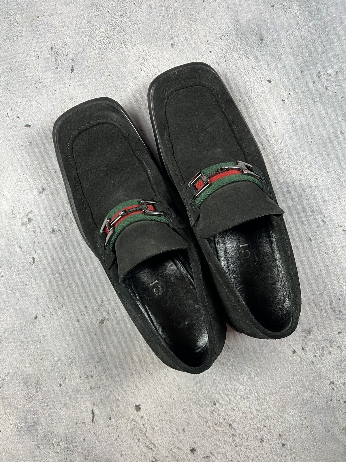 Gucci Vintage Gucci horse bit suede loafers Size US 11.5 / EU 44-45 - 4 Thumbnail