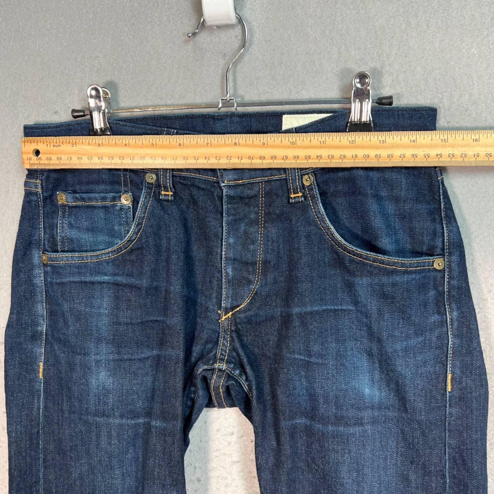 Rag & Bone rag & bone Womens Jeans Skinny Standard Issue Raw Denim Blue Size 31 Size 24" / US 00 / IT 34 - 6 Thumbnail