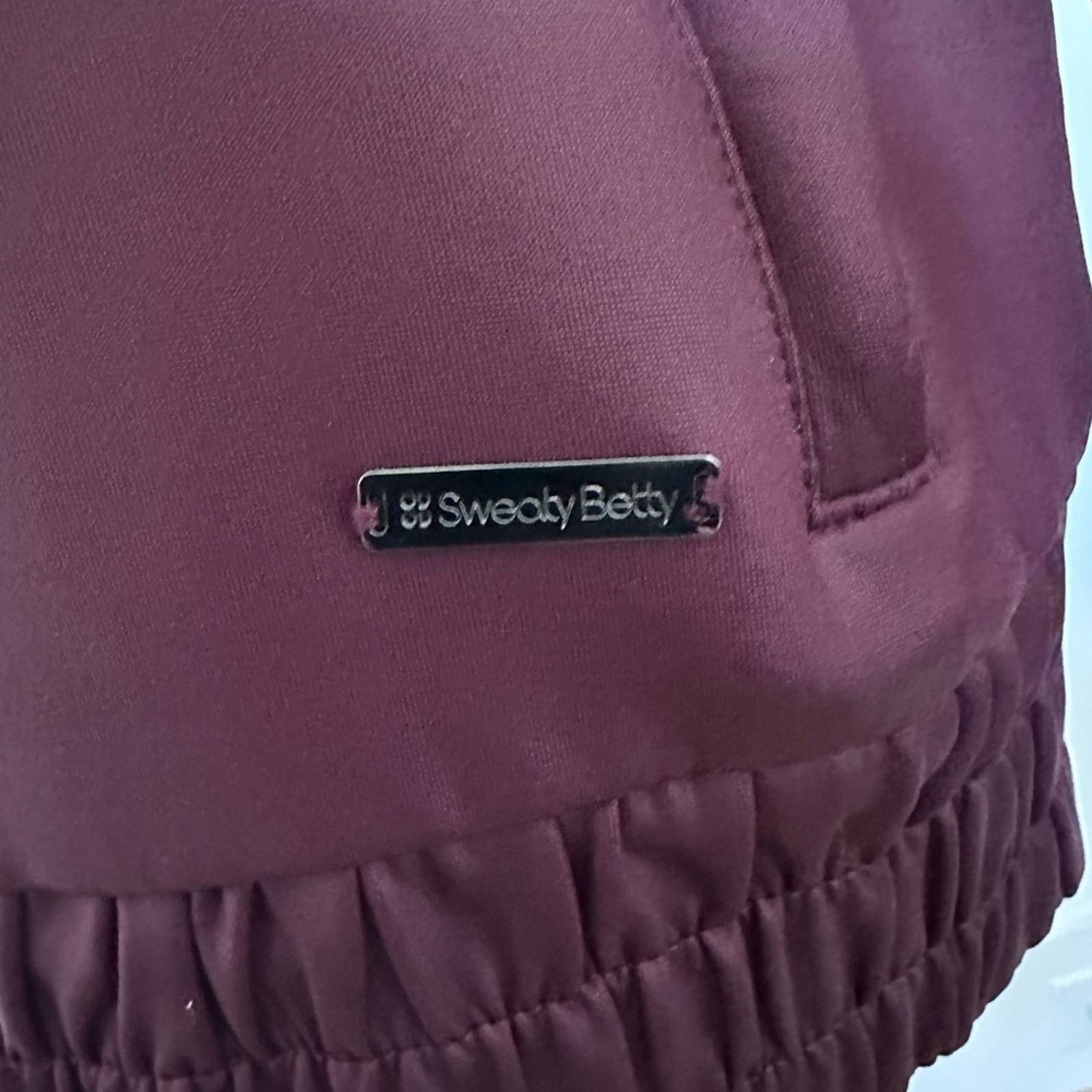 Sweaty Betty Like new! sweaty Betty Burgundy track jacket full zip - M Size M / US 6-8 / IT 42-44 - 7 Thumbnail