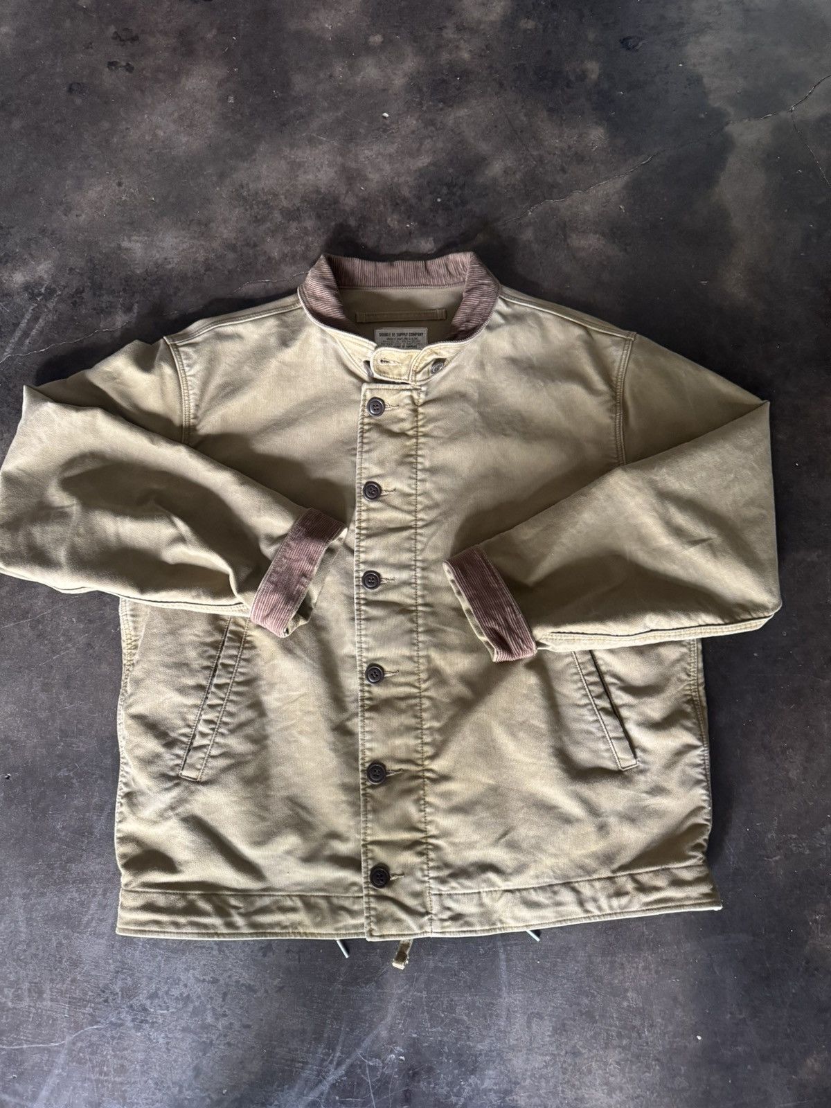 RRL Ralph Lauren RRL Ralph Lauren Deck Jacket - Khaki Size US XL / EU 56 / 4 - 1 Thumbnail