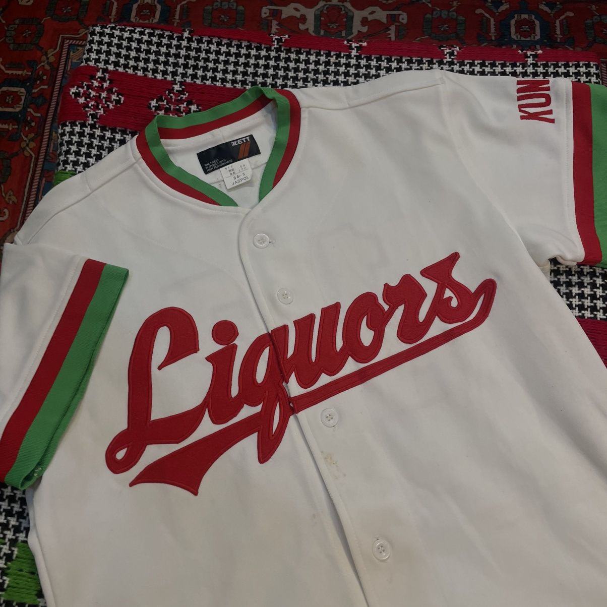 Descente Baseball Jersey Liquors Size US M / EU 48-50 / 2 - 3 Thumbnail