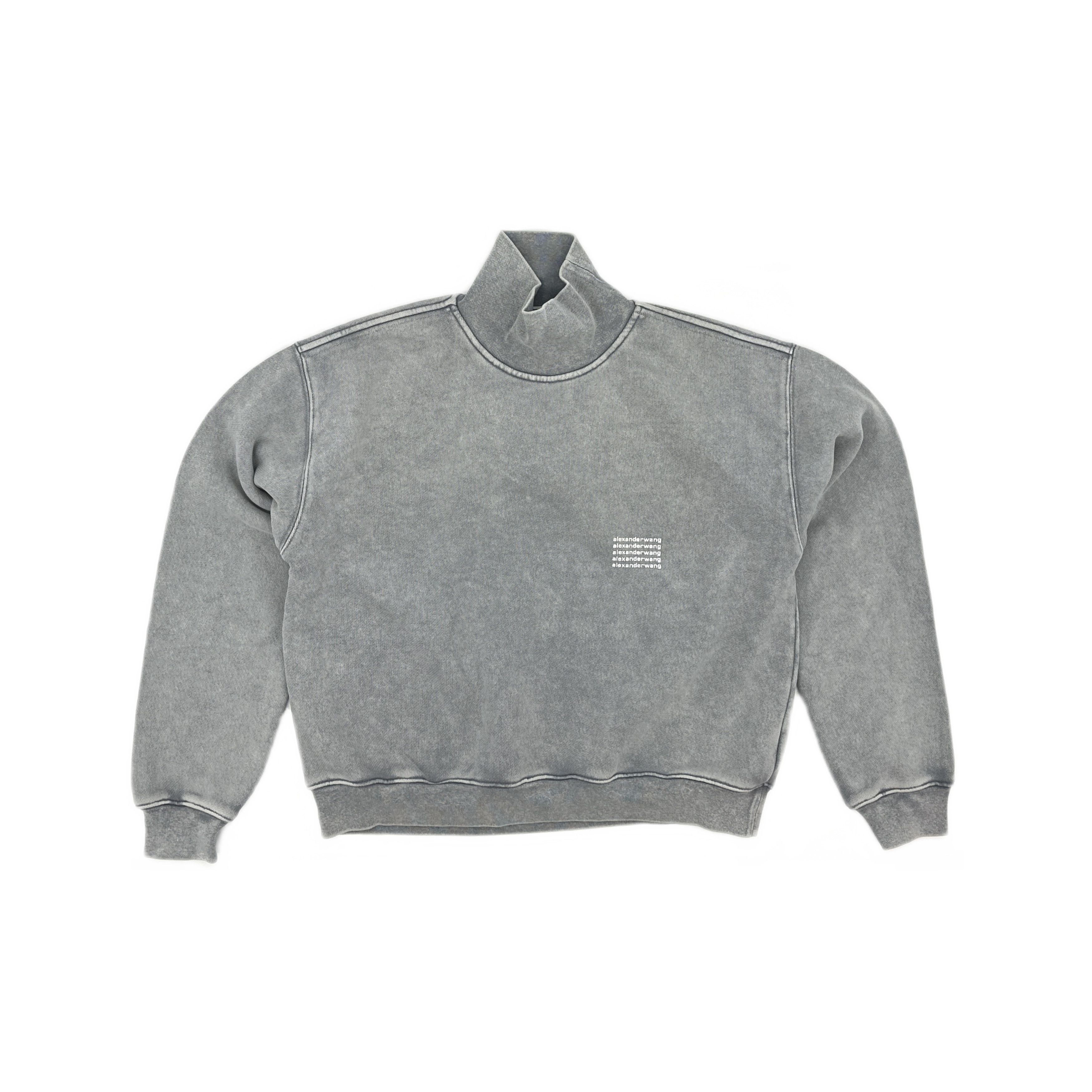 Alexander Wang Alexander Wang Acid Wash High Neck Sweatshirt Size XS Size US XS / EU 42 / 0 - 1 Thumbnail