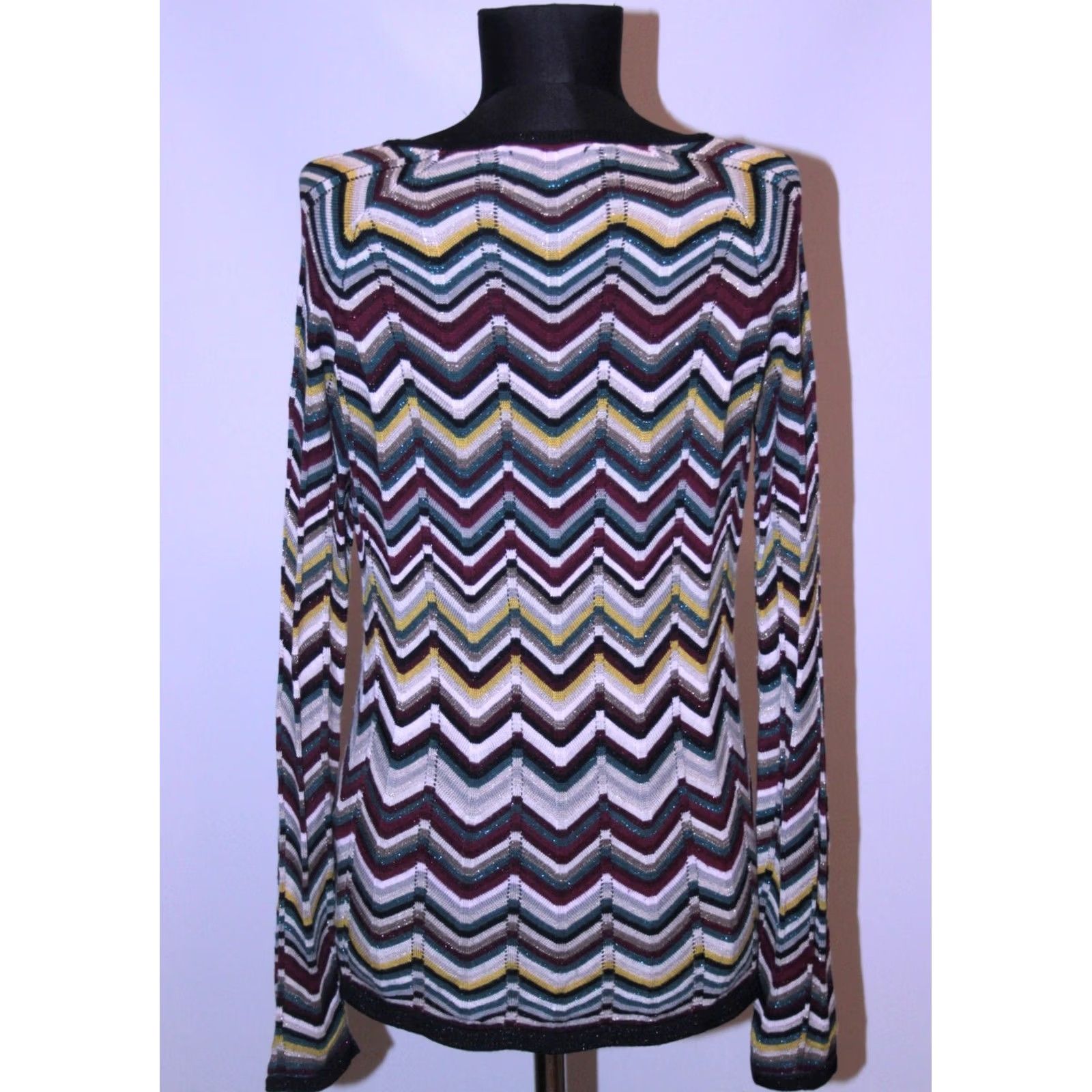 Missoni Missoni Lindex cardigan Jumper Women M Multicoloured V-Neck Size M / US 6-8 / IT 42-44 - 3 Thumbnail