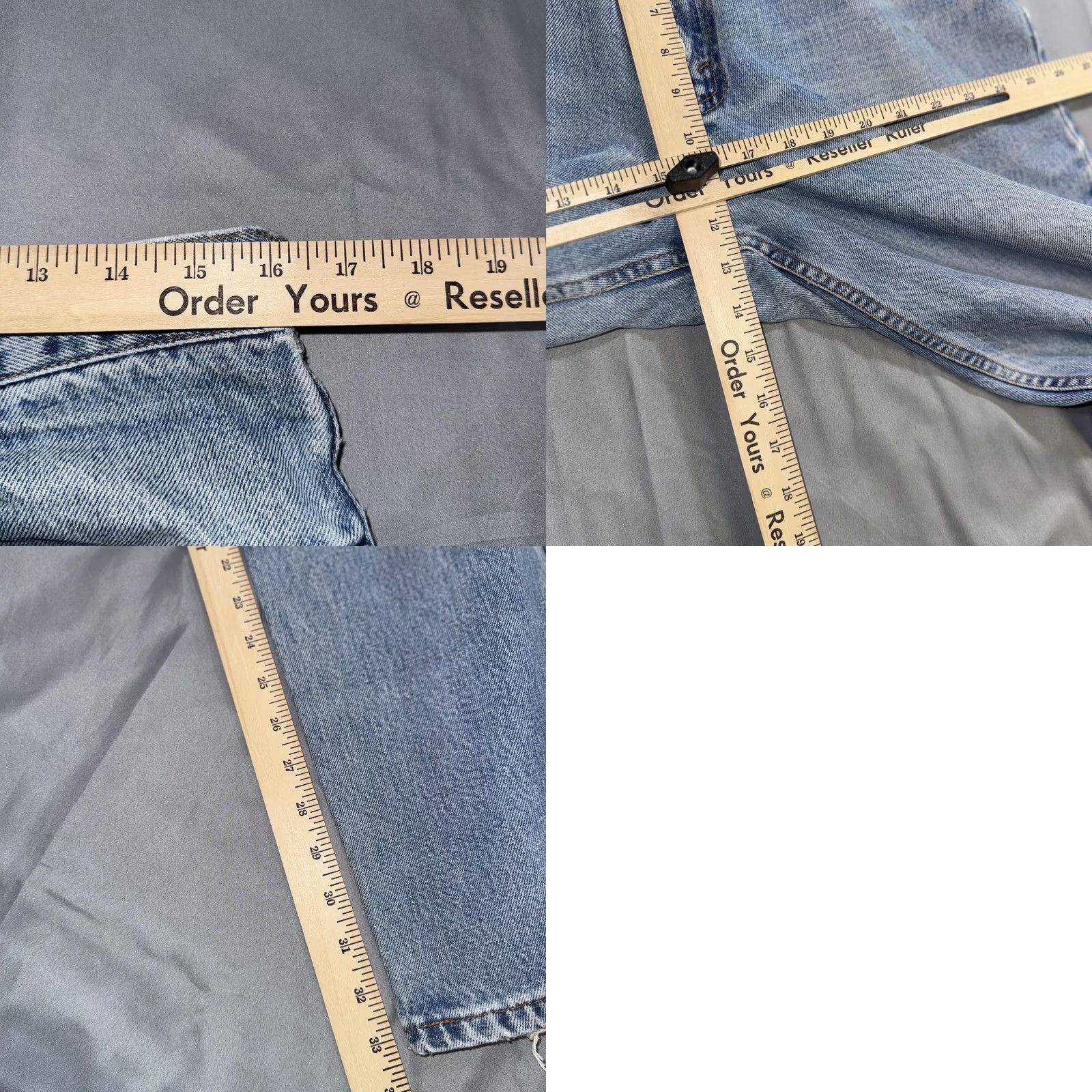 Levi's VINTAGE Levi's Jeans 550 Mens 34x36 Light Wash Relaxed Fit Tapered Denim 90s Pants Mens Jeans Blue 550 Relaxed Fit Tapered Leg W34 L36 Size US 34 / EU 50 - 8 Thumbnail