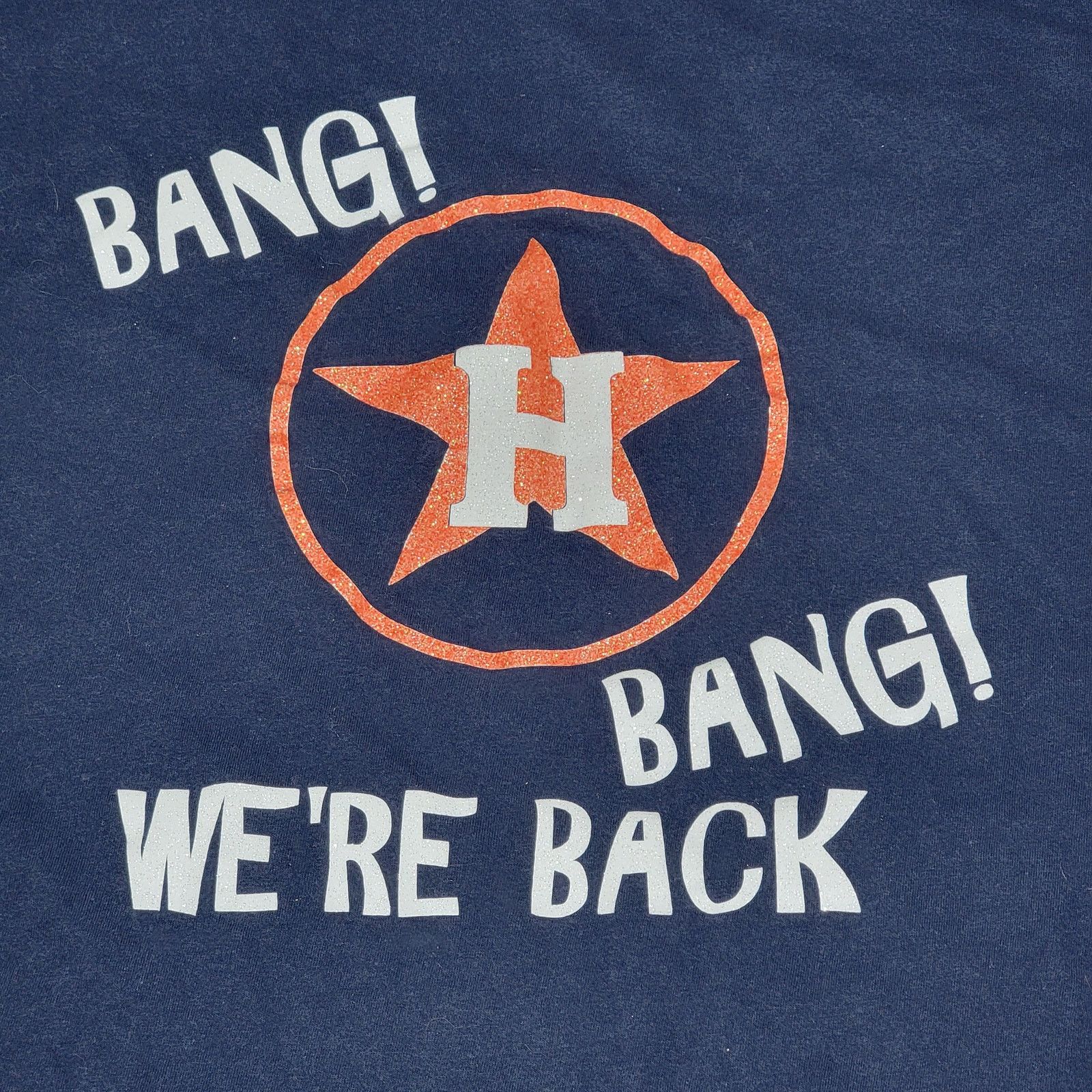 Gildan Houston Astros Unisex Tee "Bang! Bang! We're Back" Size 2XL Size US XXL / EU 58 / 5 - 2 Thumbnail