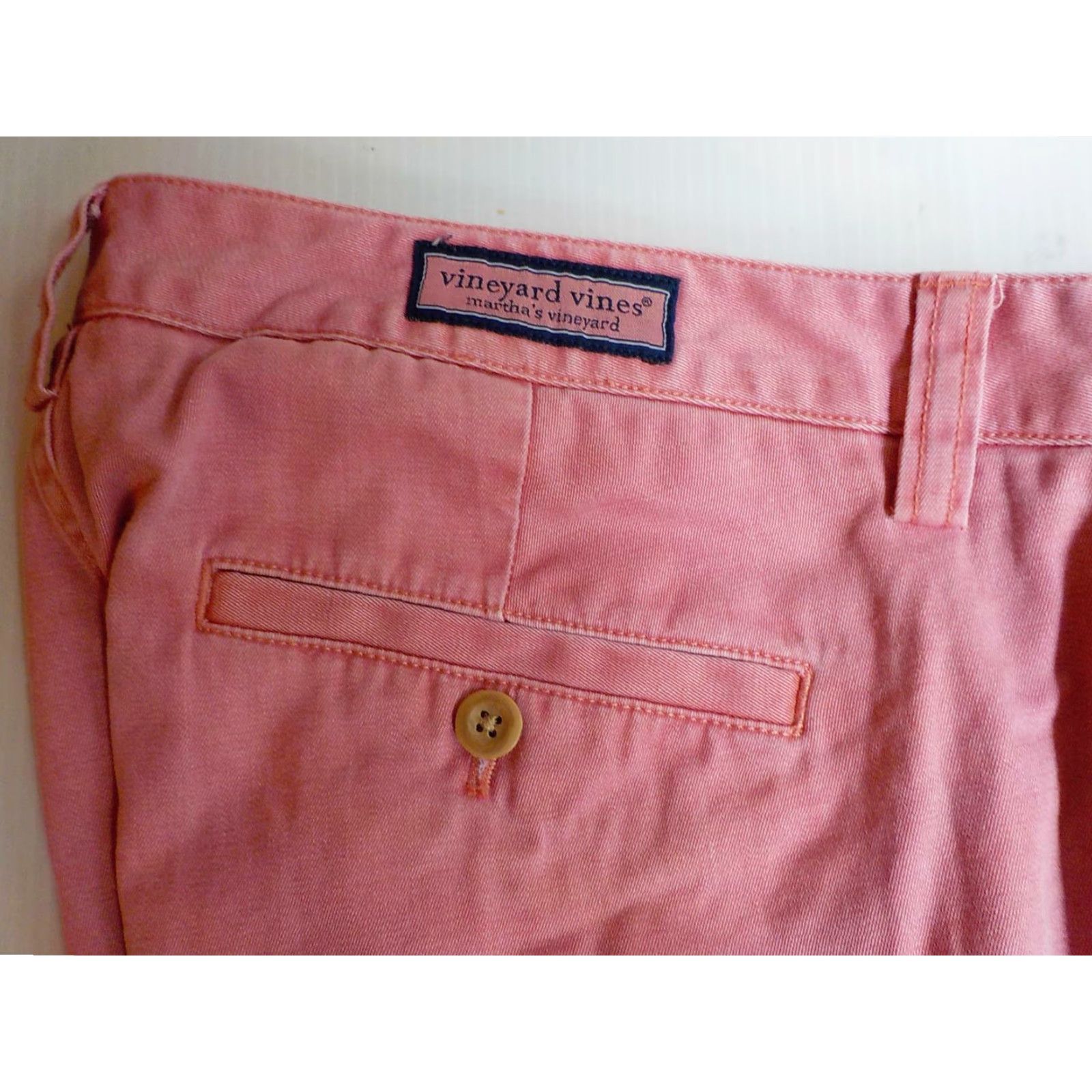 Vineyard Vines VINEYARD VINES Island Pant Chino 100% Cotton Pink 35x29 Mens Flat Front Pant Regular Women? (No) Size US 35 - 3 Thumbnail