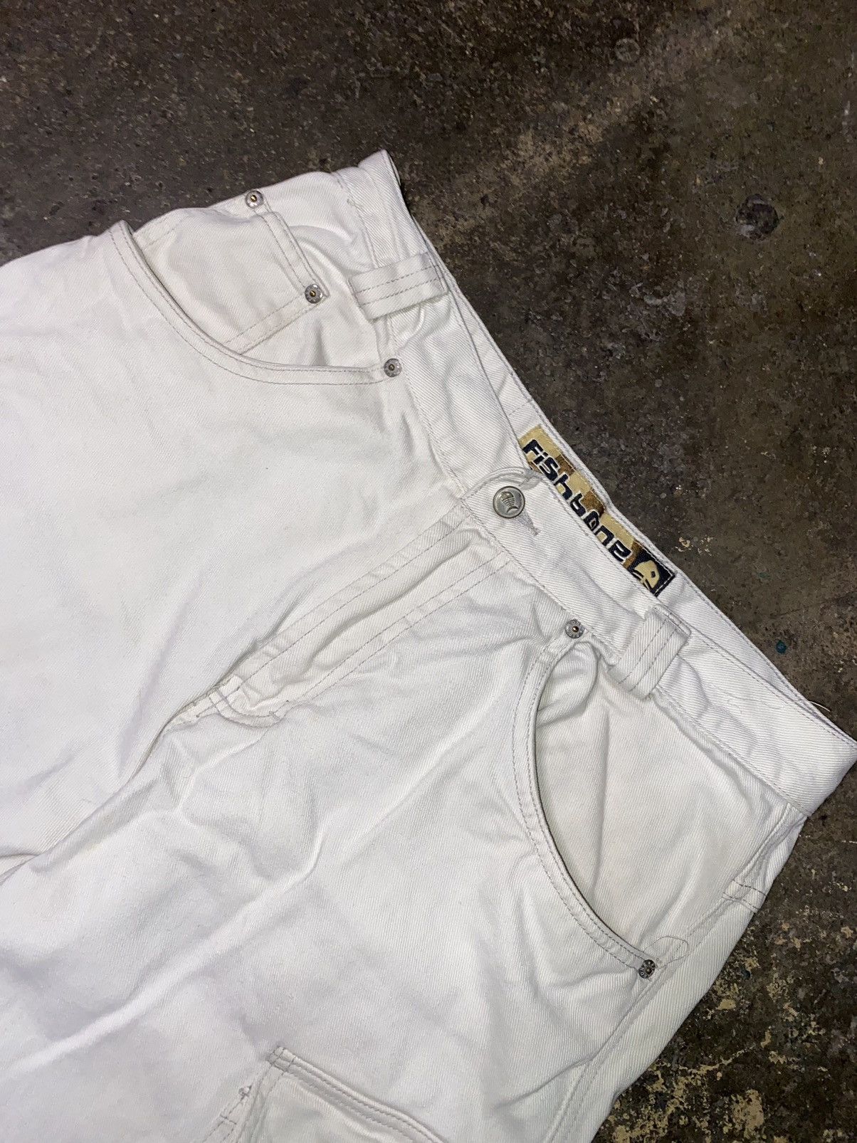 Japanese Brand × Vintage Vintage Fishbone Skate Baggy Wide Leg Cargo Pants y2k Pocket Size US 30 / EU 46 - 9 Thumbnail