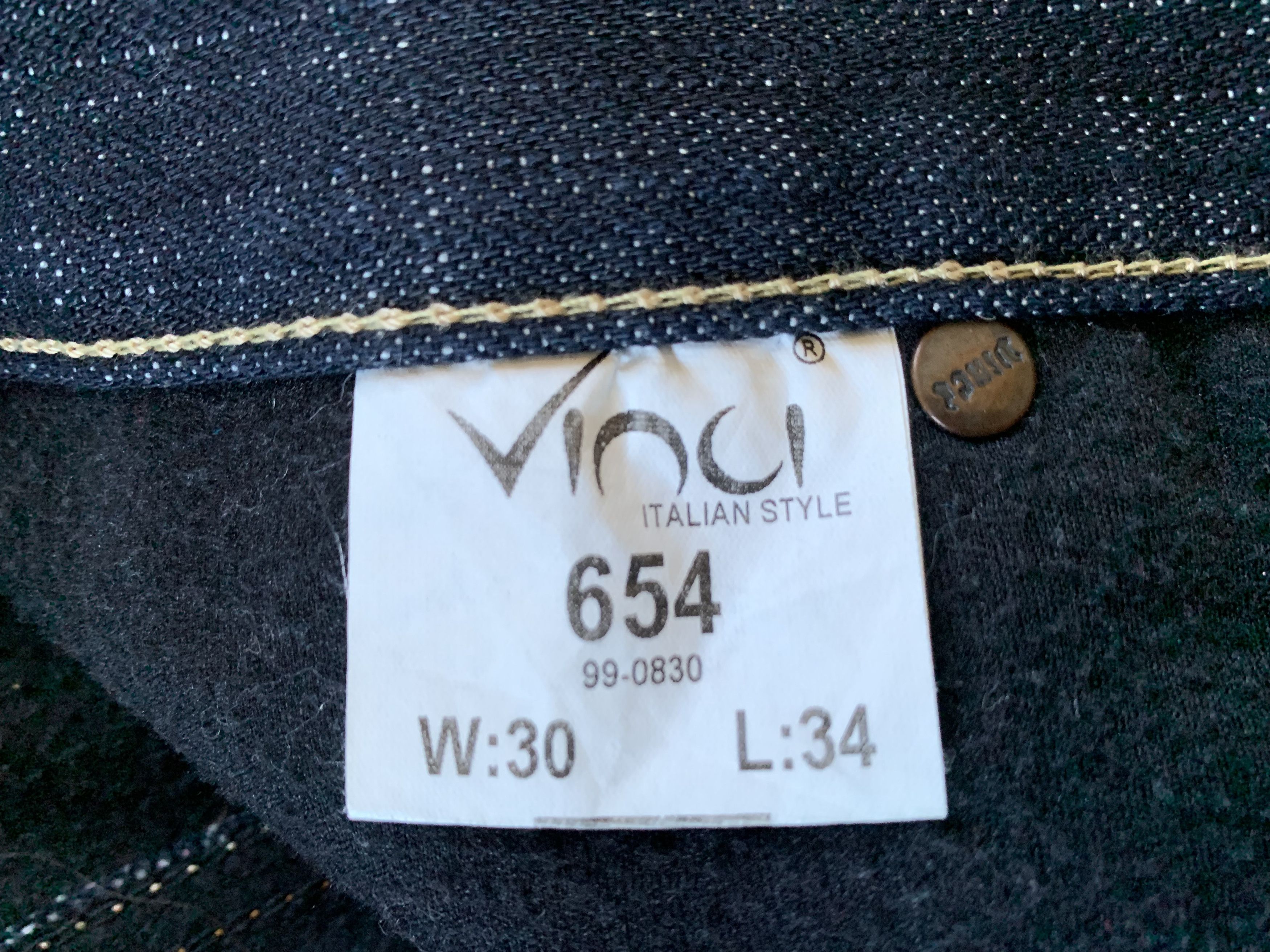 Vintage Vintage Vinci Warm Heavy Denim Jeans Size US 30 / EU 46 - 9 Thumbnail