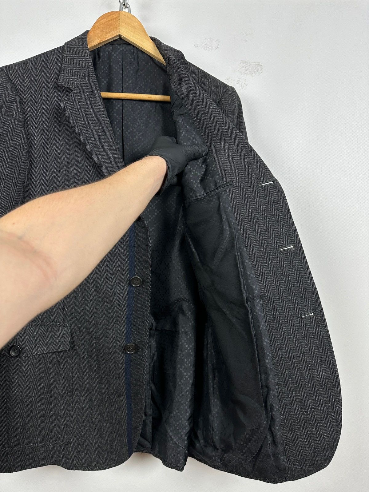 Gucci Vintage Gucci Gray Blazer Size 46R - 22 Thumbnail