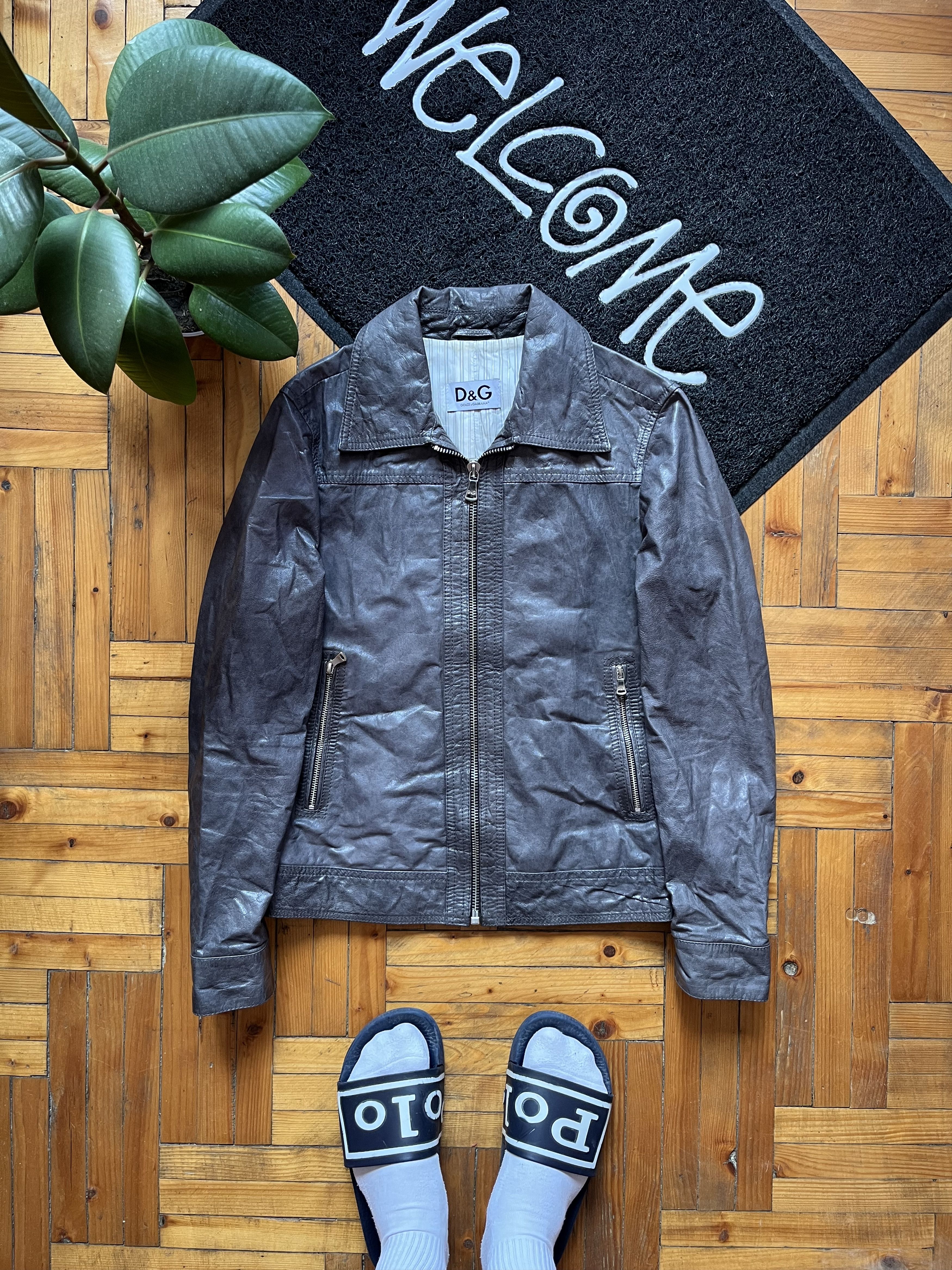 Dolce & Gabbana Vintage Dolce&Gabbana DG Goatskin Leather Authentic Jacket Size US S / EU 44-46 / 1 - 1 Thumbnail