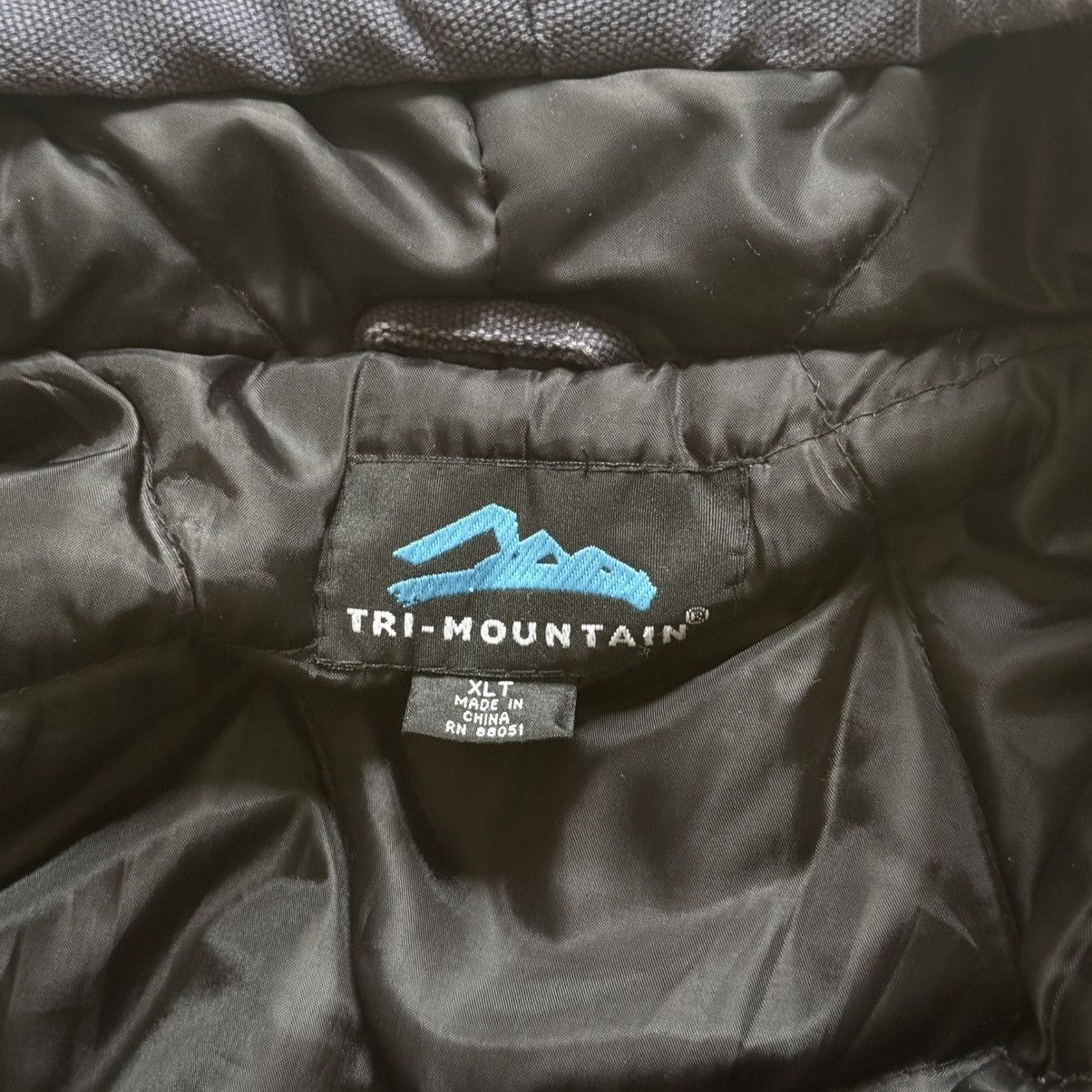 Vintage Tri Mountain Hooded Work Jacket (Navy) Size US XL / EU 56 / 4 - 6 Thumbnail