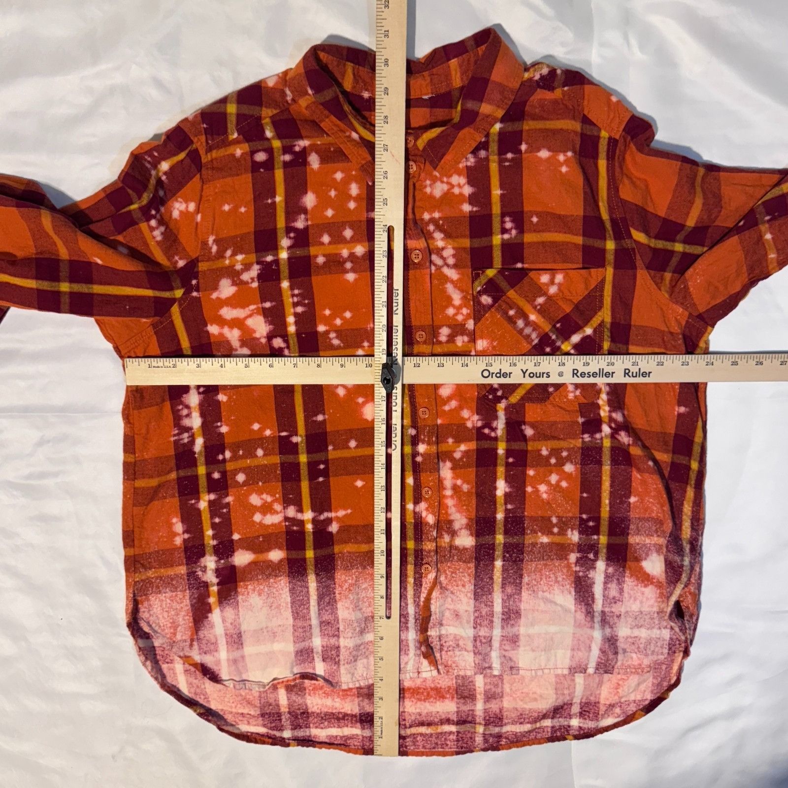 Other Quen British Rock Band Orange Plaid Shirt - XL Long Sleeve B Size XL / US 12-14 / IT 48-50 - 5 Thumbnail