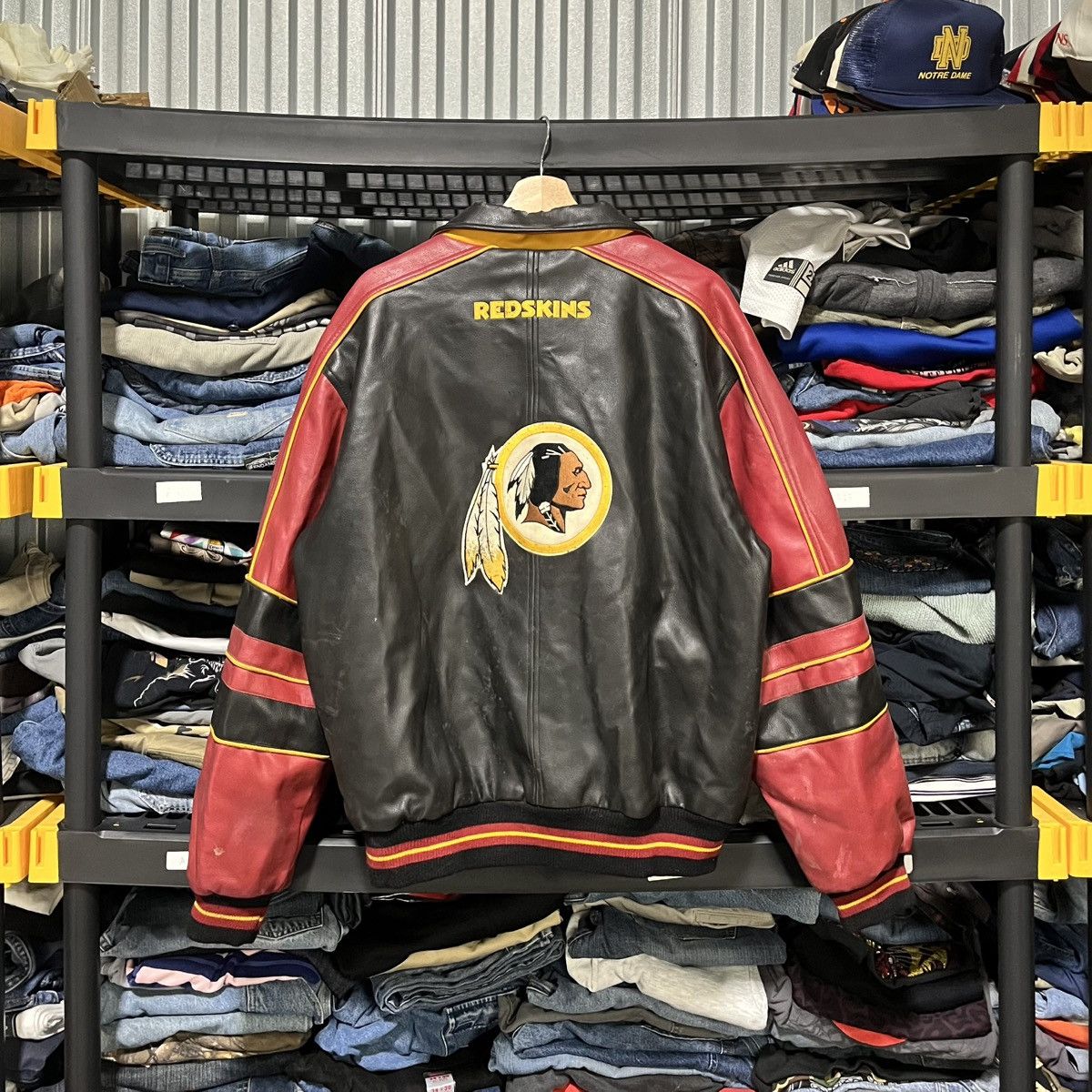 NFL Vintage Washington Redskins Embroidered G-lll Leather Jacket Size US L / EU 52-54 / 3 - 2 Thumbnail