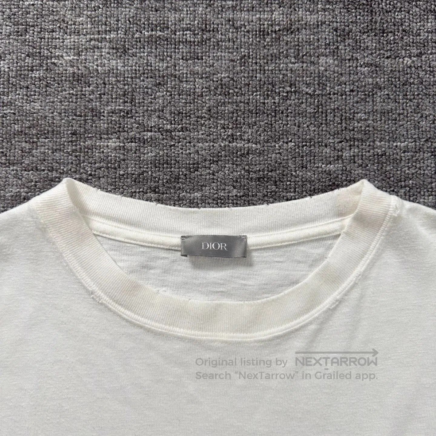 Dior white pocket dinosaur short sleeve t-shirt. Size US M / EU 48-50 / 2 - 3 Thumbnail