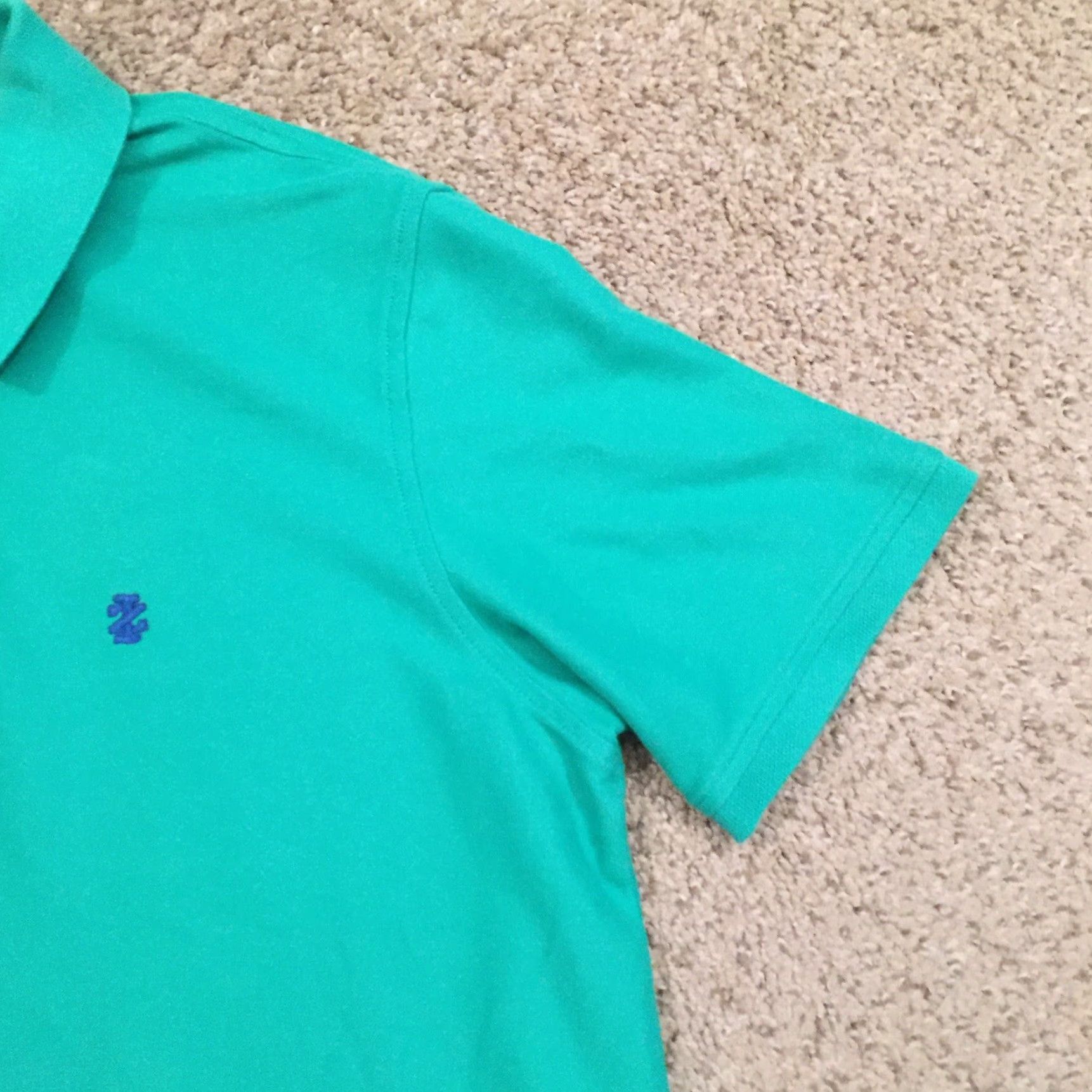 Izod Izod Polo Shirt Mens L Green Knit Short Sleeve Polo Men Size L Green Knit Solid Polo Shirt Mens Green IZOD Short Sleeve Polo shirt Size US L / EU 52-54 / 3 - 4 Thumbnail