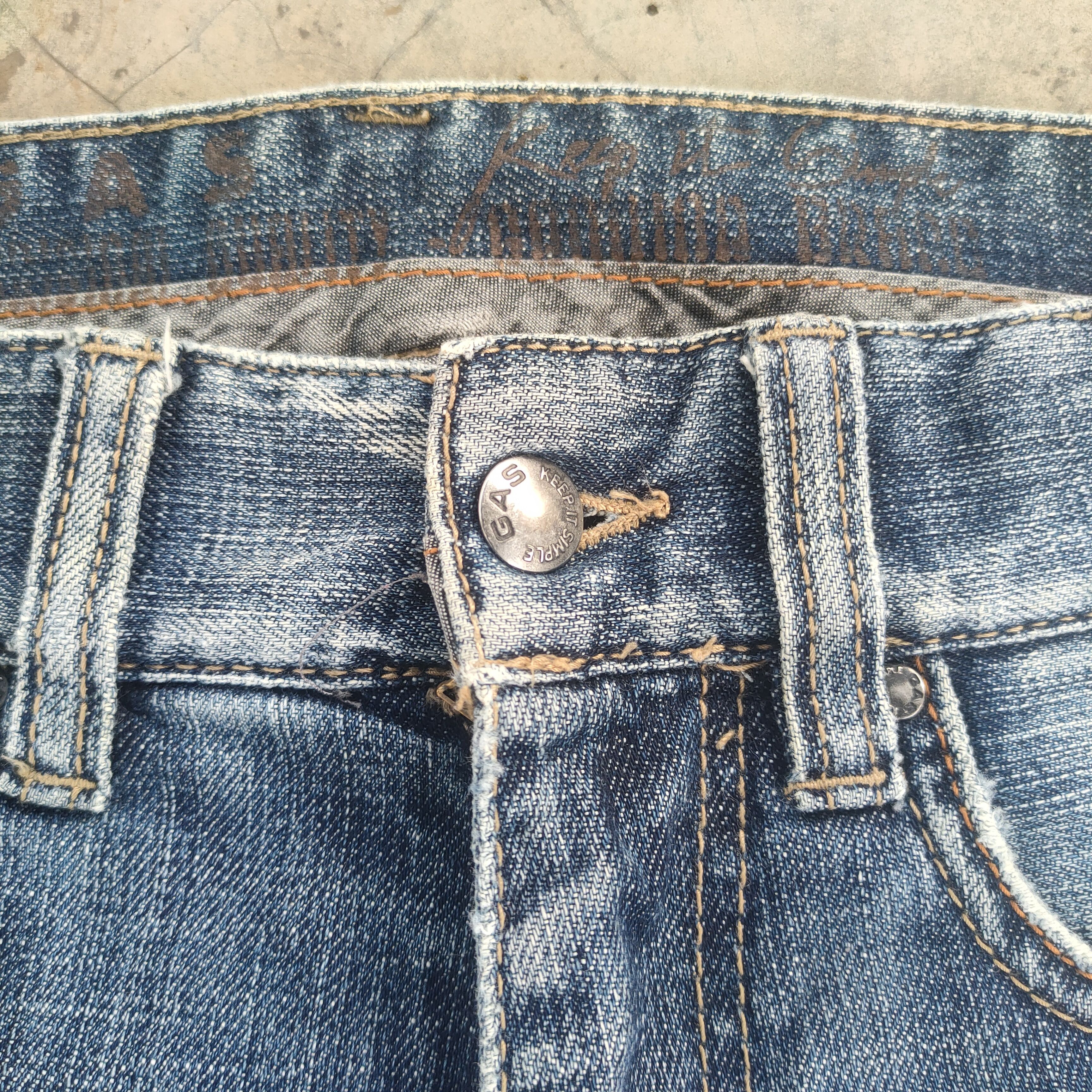 GAS × Jean × Vintage VINTAGE GAS FADED JEANS DENIM PANTS Size US 31 - 5 Thumbnail