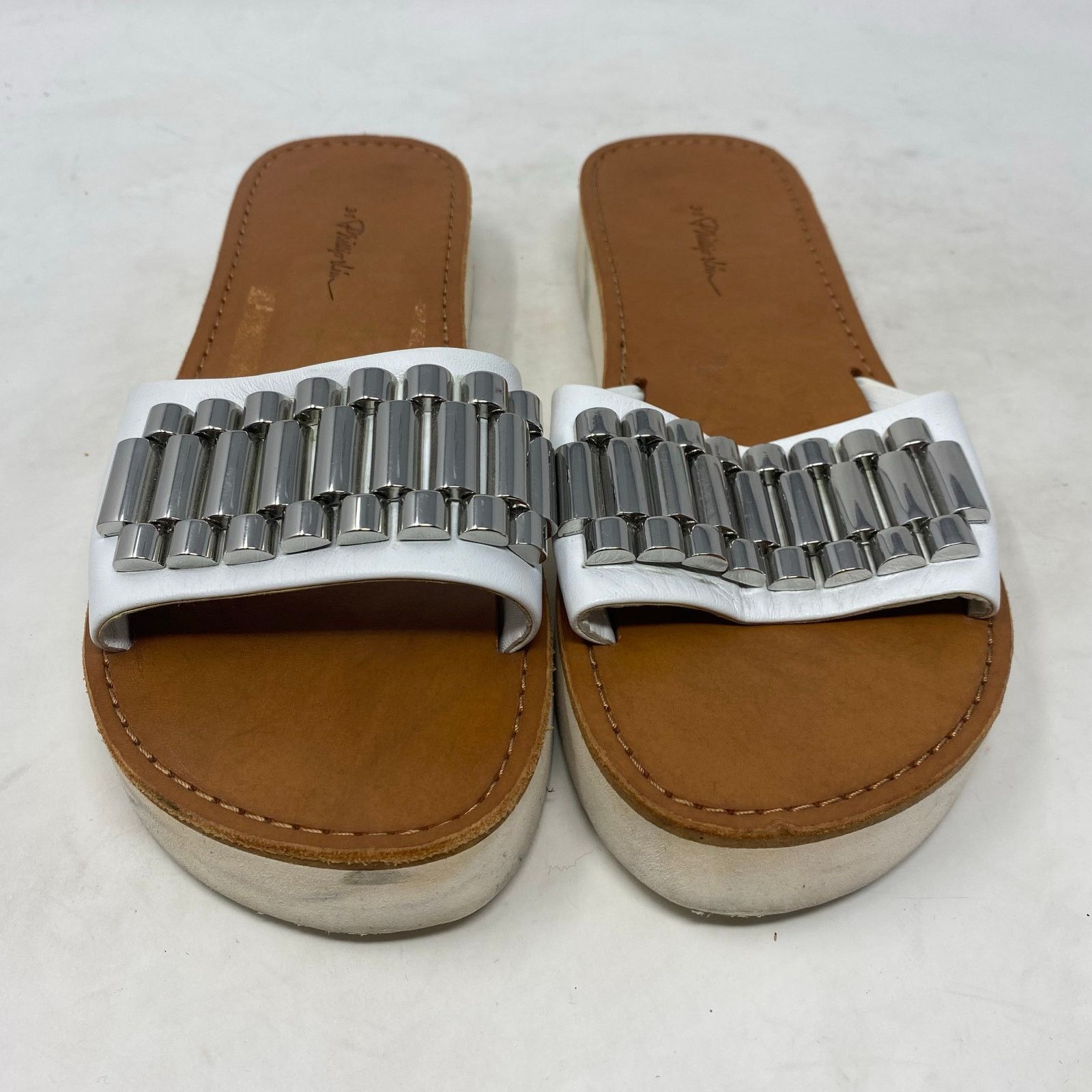 3.1 Phillip Lim 3.1 Phillip Lim Sandals White Platform Sliders Wpmens Size 8 Size US 8 / IT 38 - 3 Thumbnail