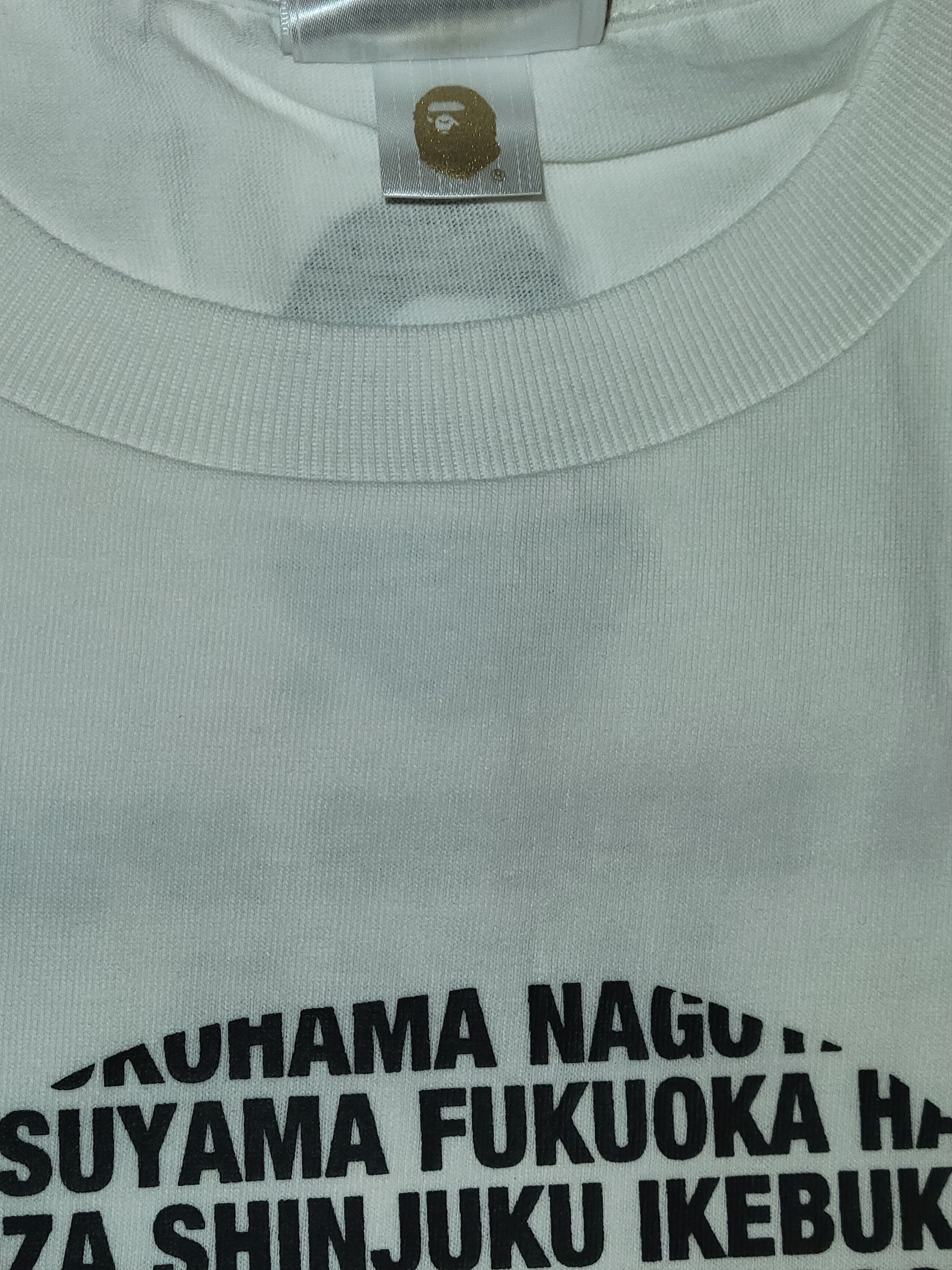 Bape BAPE Japan Exclusive Cities Ape Head Tee Harajuku Deadstock Size US L / EU 52-54 / 3 - 8 Thumbnail