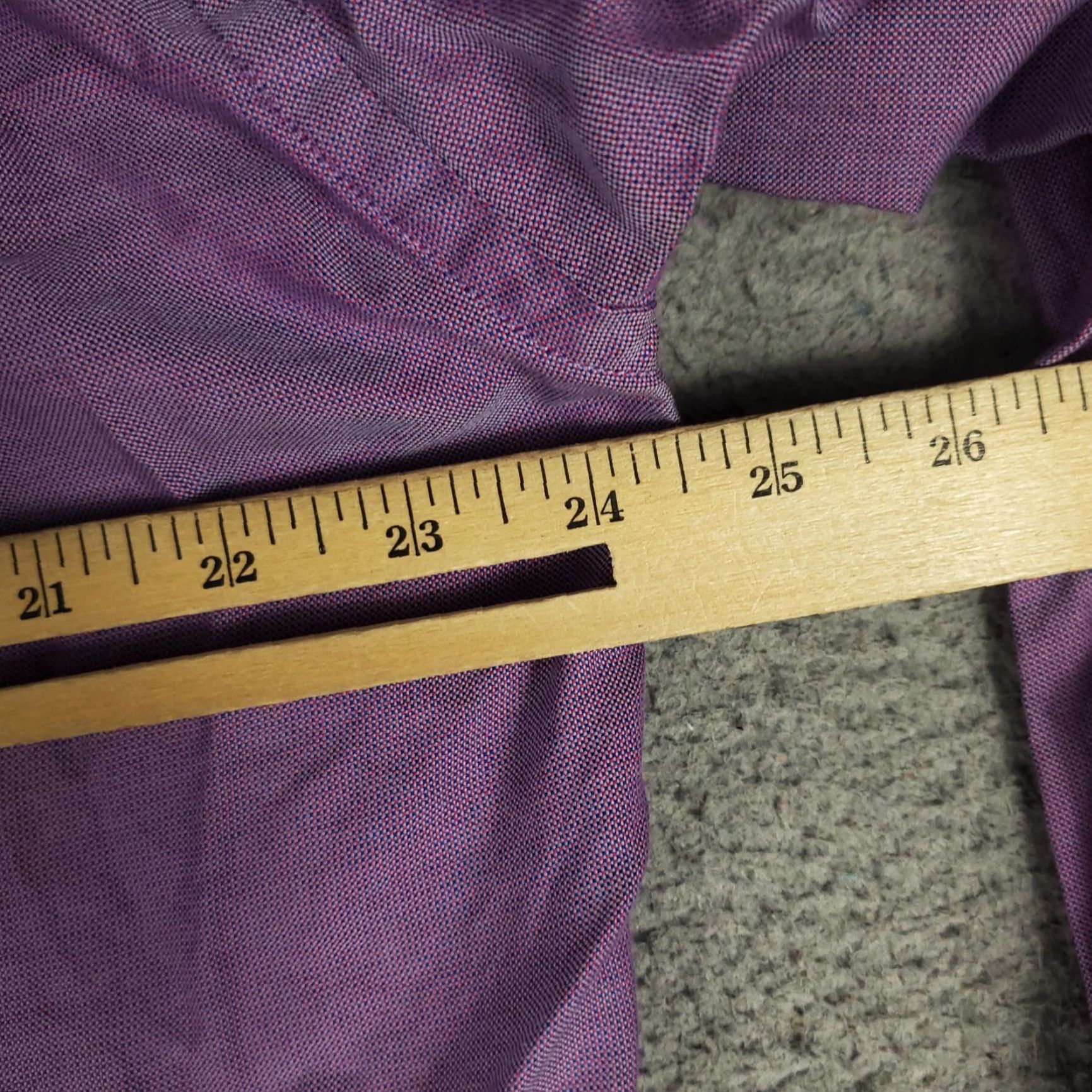 Brooks Brothers Brooks Brothers Shirt Mens 16 Purple Dress Button Up Long Sleeve Plaid Button-Front Casual Workwear Business Formal Classic American Modern Size 42R - 5 Thumbnail
