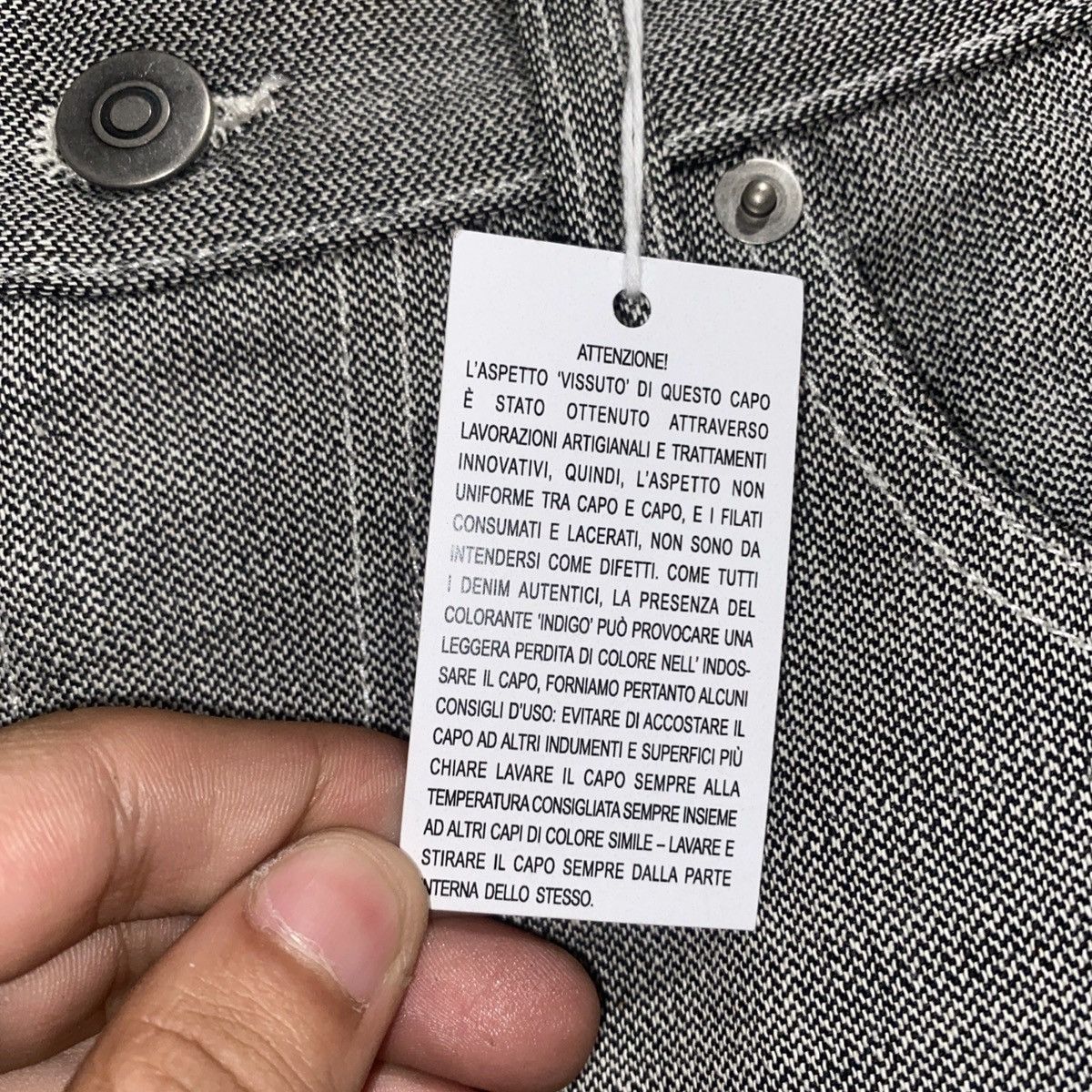 Maison Margiela Maison Margiela Gray Cinch Strap Trousers Size US 31 - 2 Thumbnail